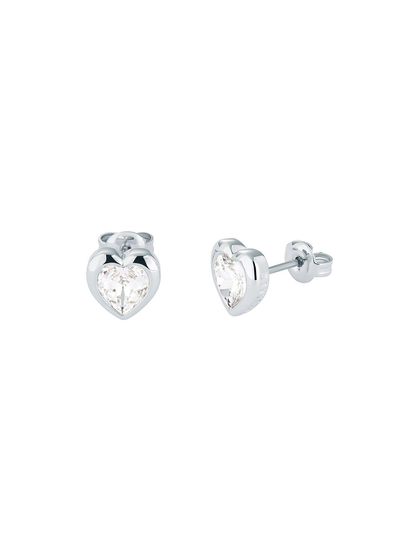Image 2 of 6 of Ted Baker HAN: Crystal Heart Stud Earrings