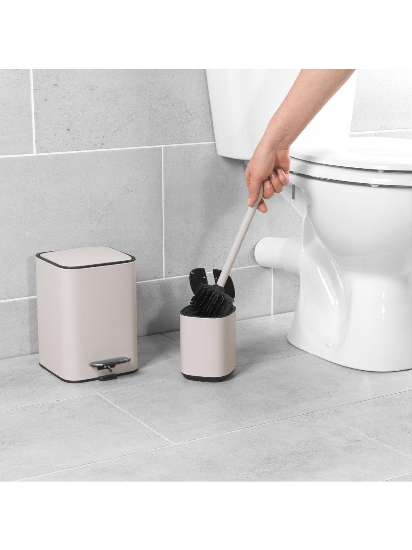 Image 1 of 2 of Beldray 2pc Bin And Toilet Brush Set Grey