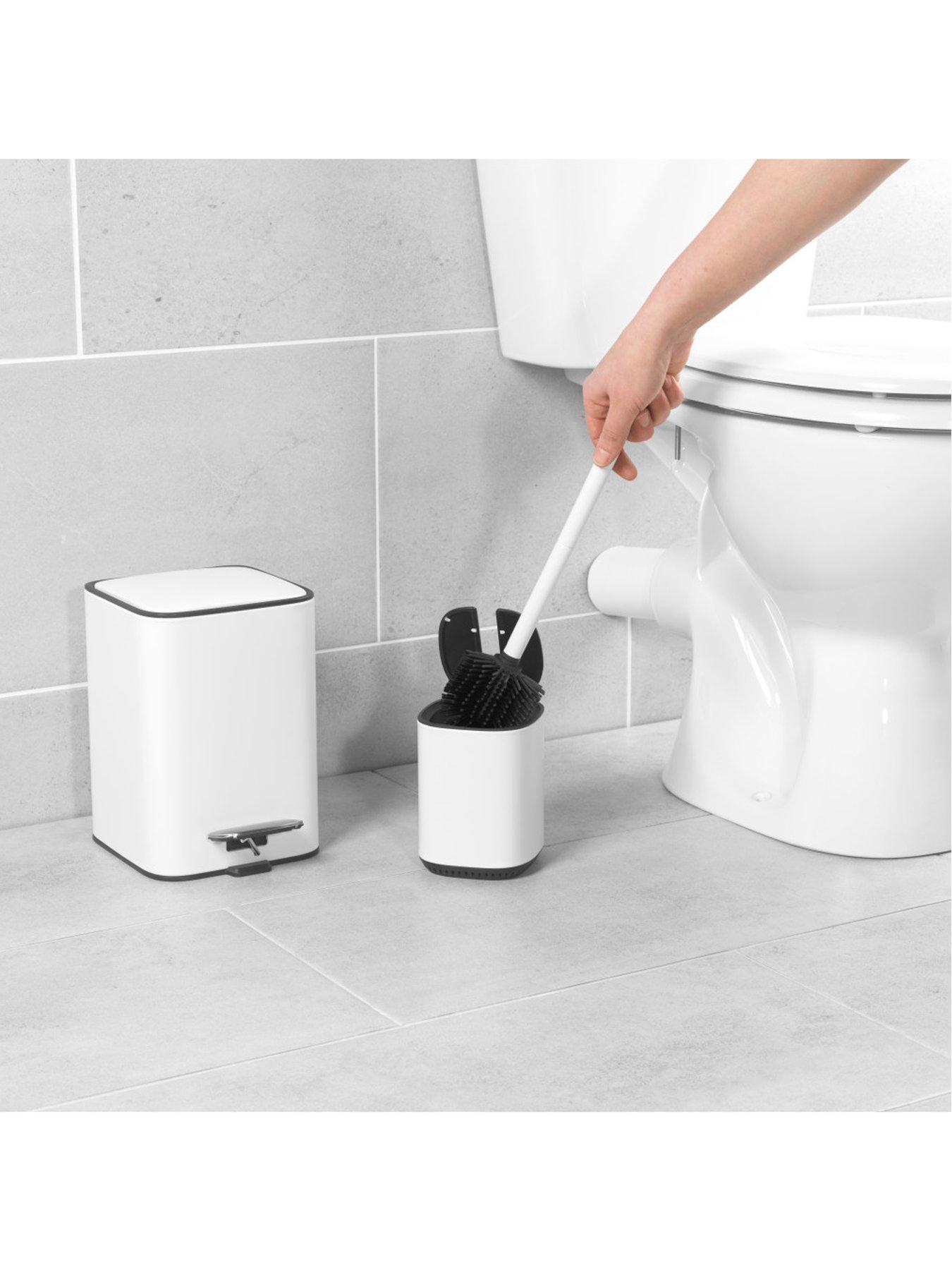 Image 1 of 2 of Beldray 2pc Bin And Toilet Brush Set White