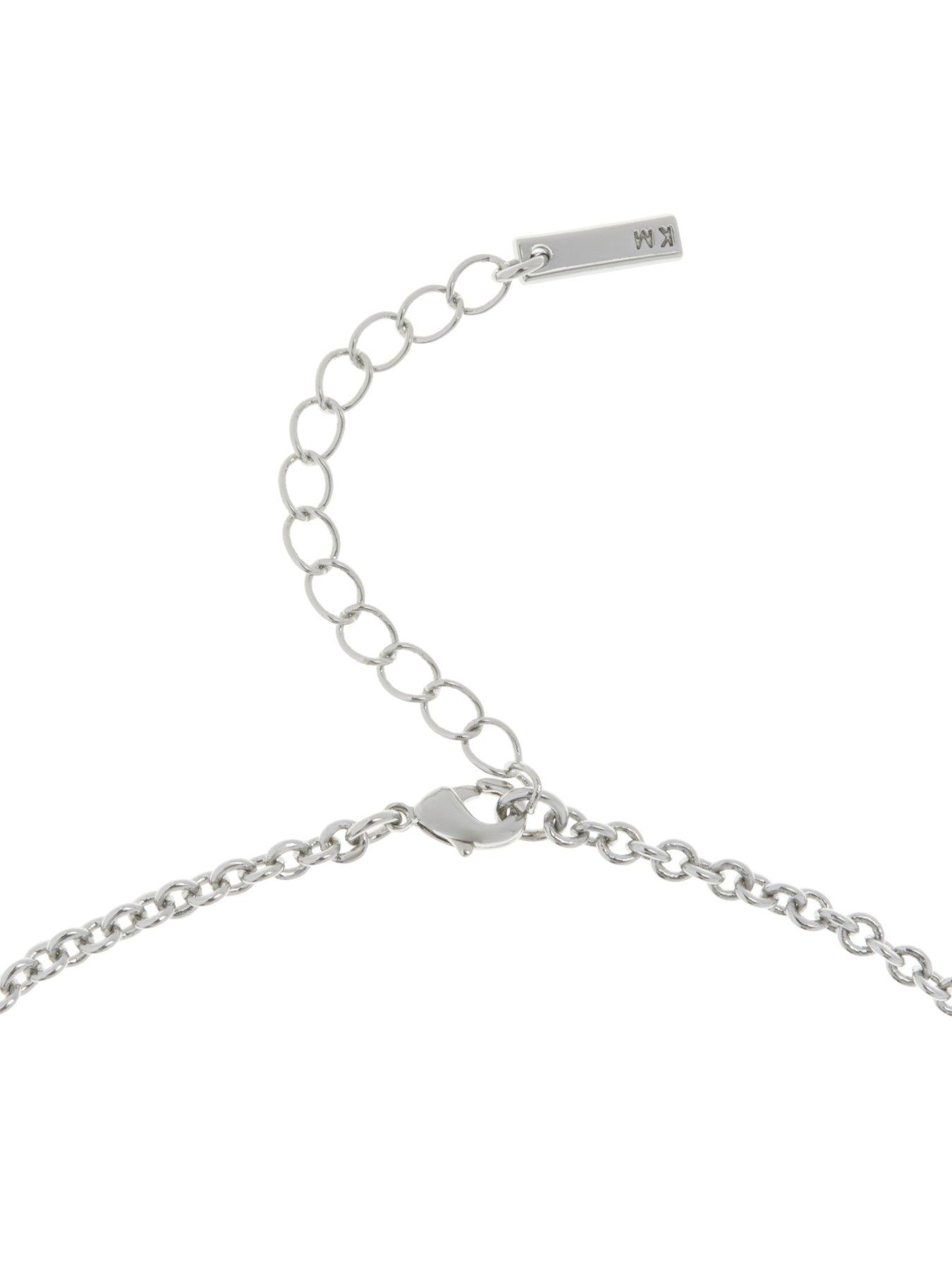 Image 4 of 8 of Karen Millen Logo Pearl Pendant Necklace
