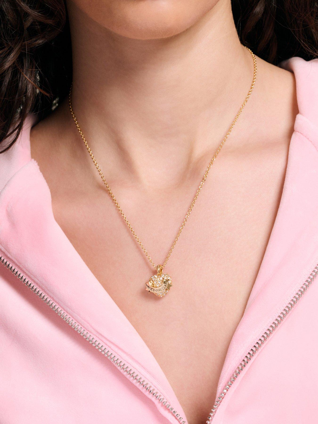 Juicy Couture Crystal Icon Heart Pendant