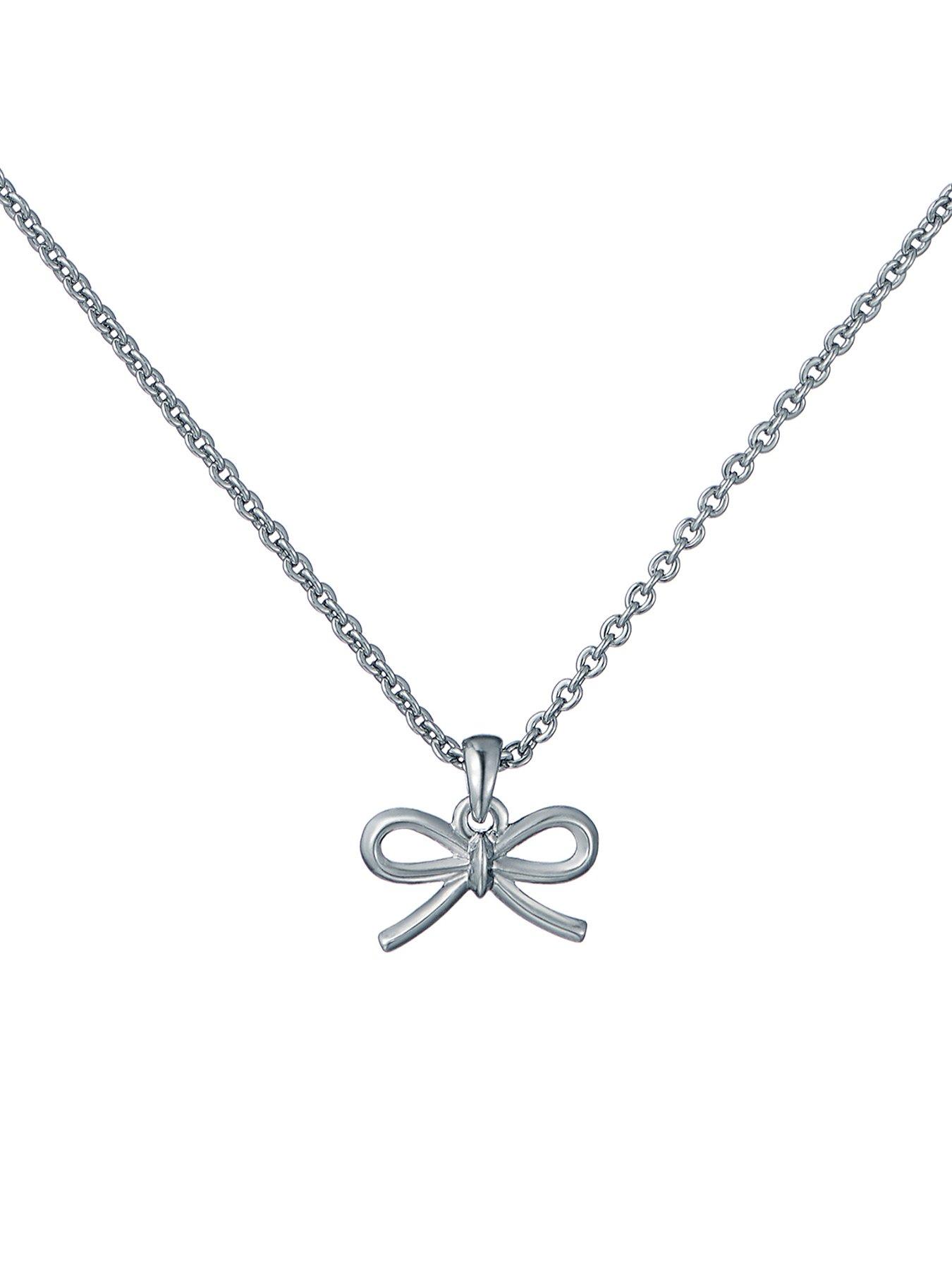 Ted Baker Blaire: Mini Metal Bow Pendant Necklace
