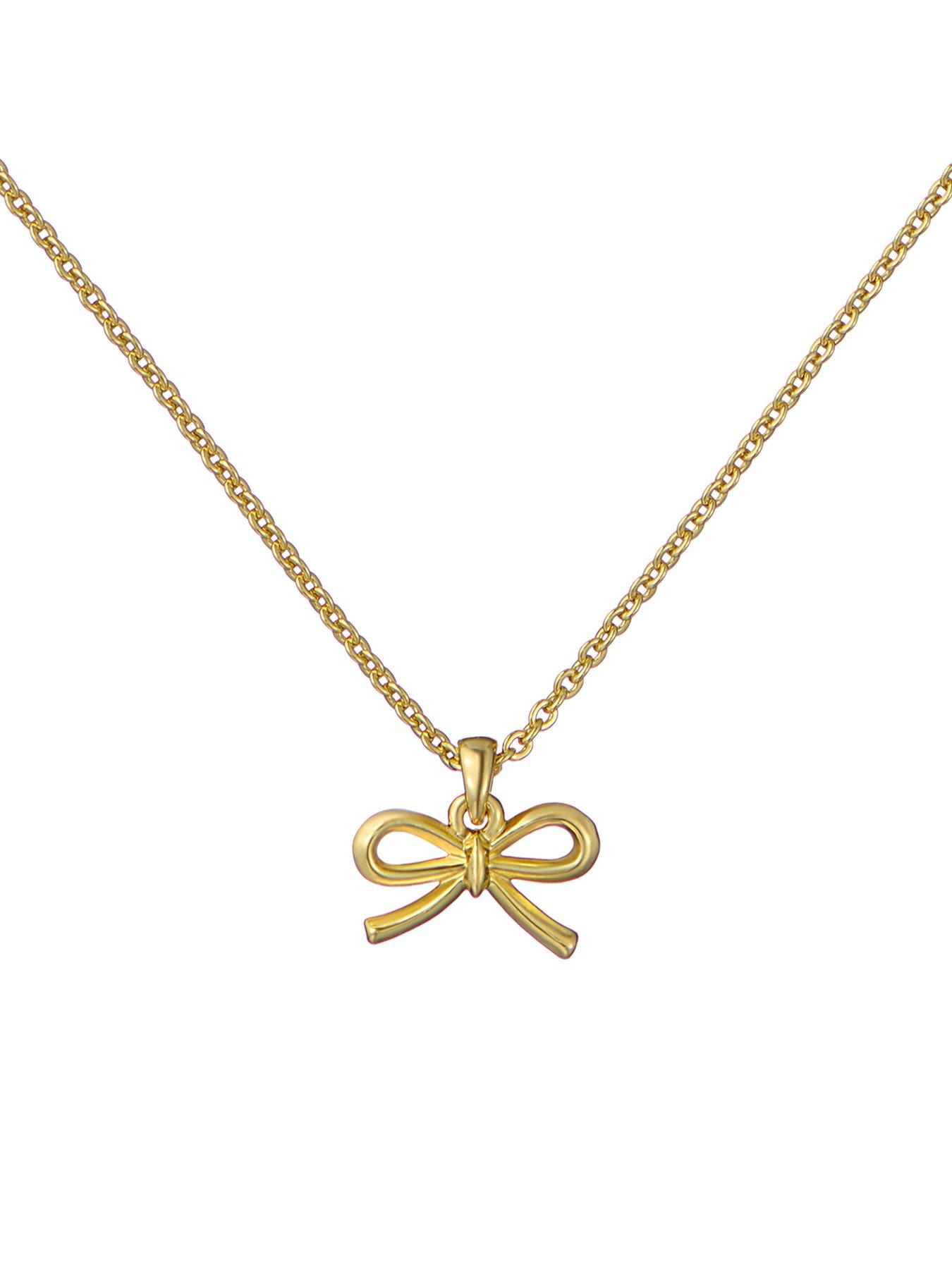 Ted Baker BLAIRE: Mini Metal Bow Pendant Necklace, Multi, Women