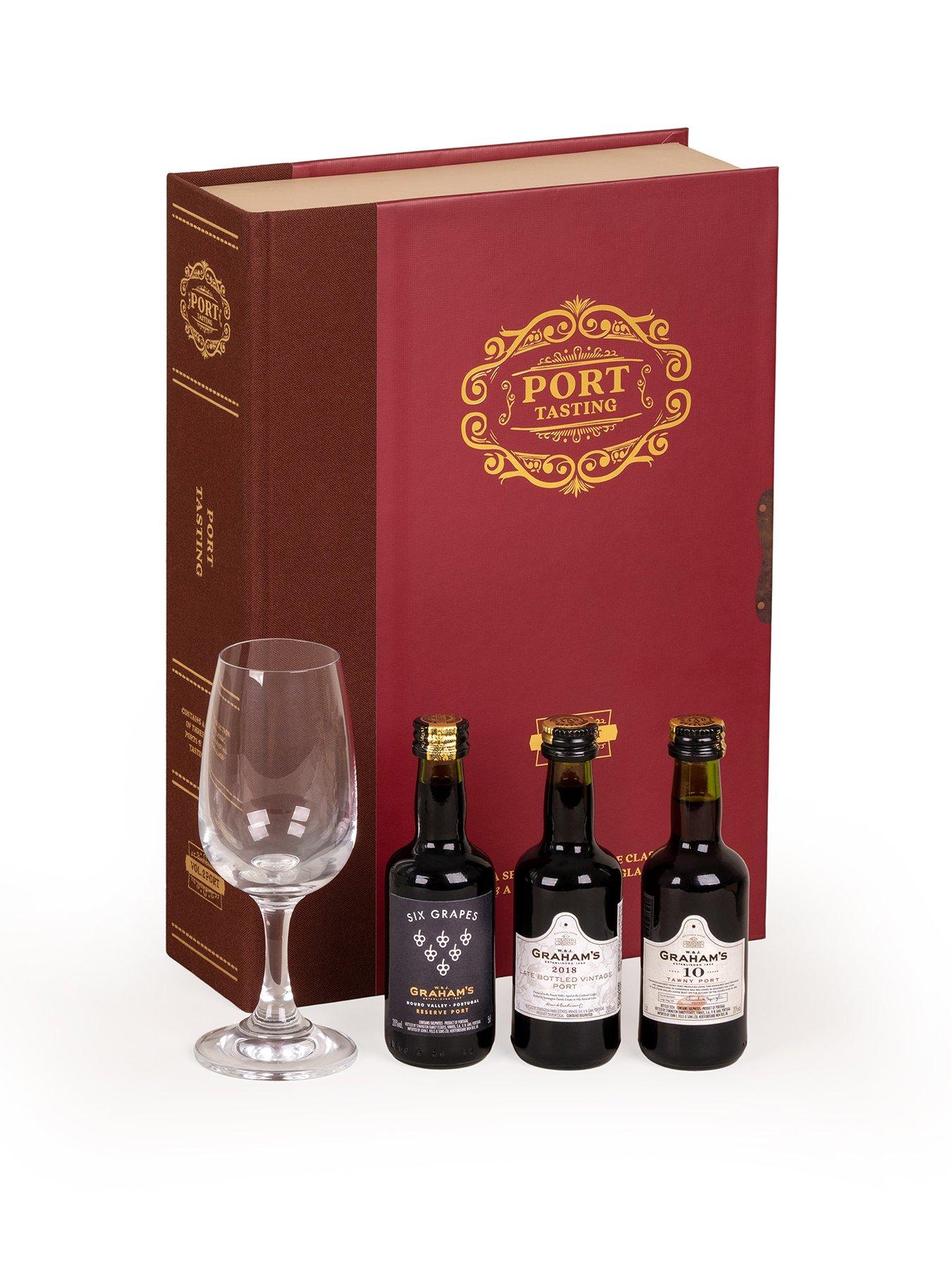 Image 1 of 3 of Graham's Port Tasting Book Box 3 x 5cl plus tasting glass