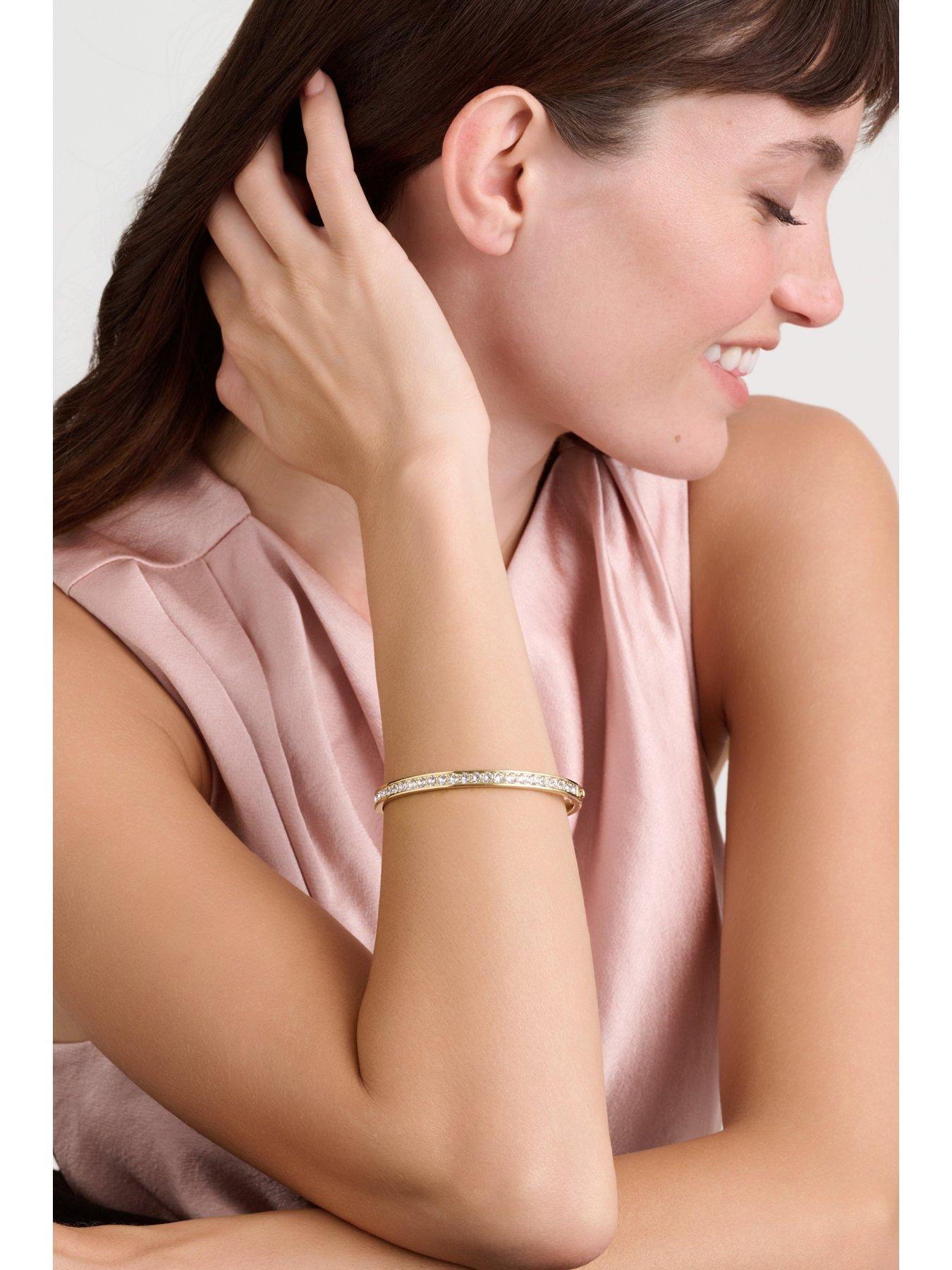 Image 3 of 6 of Ted Baker CLEMARA: Crystal Hinge Bangle Bracelet