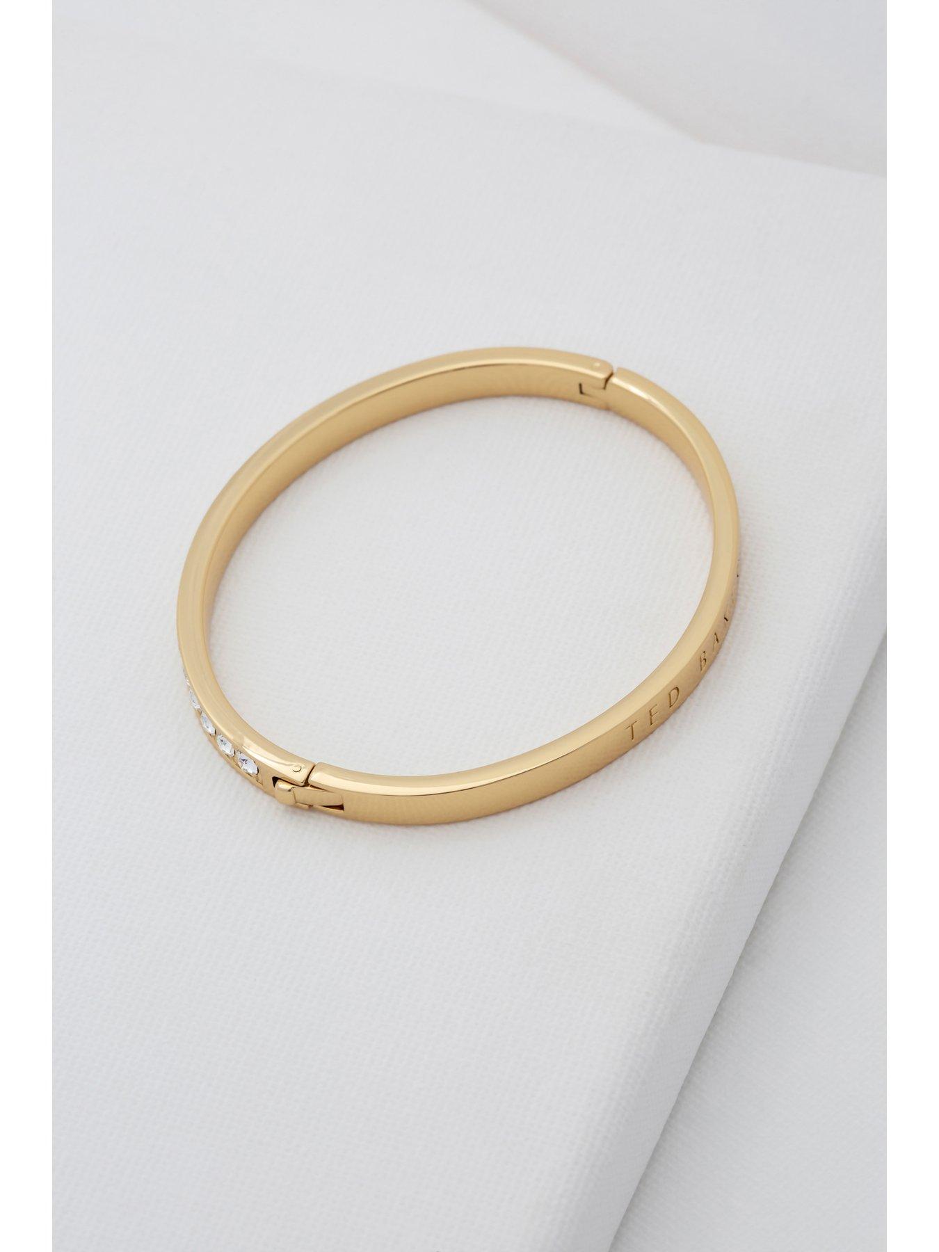 Image 4 of 6 of Ted Baker CLEMARA: Crystal Hinge Bangle Bracelet