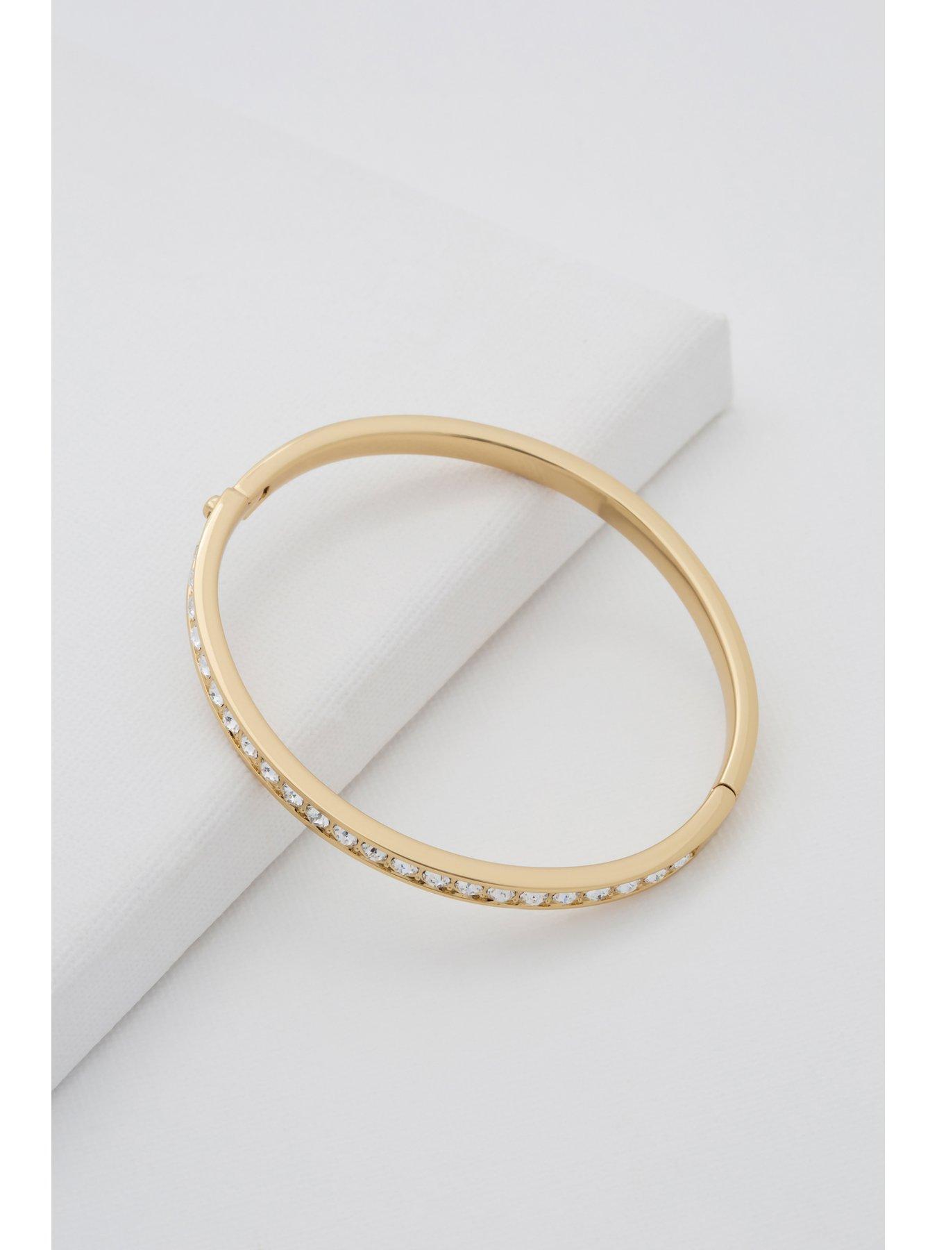 Image 5 of 6 of Ted Baker CLEMARA: Crystal Hinge Bangle Bracelet