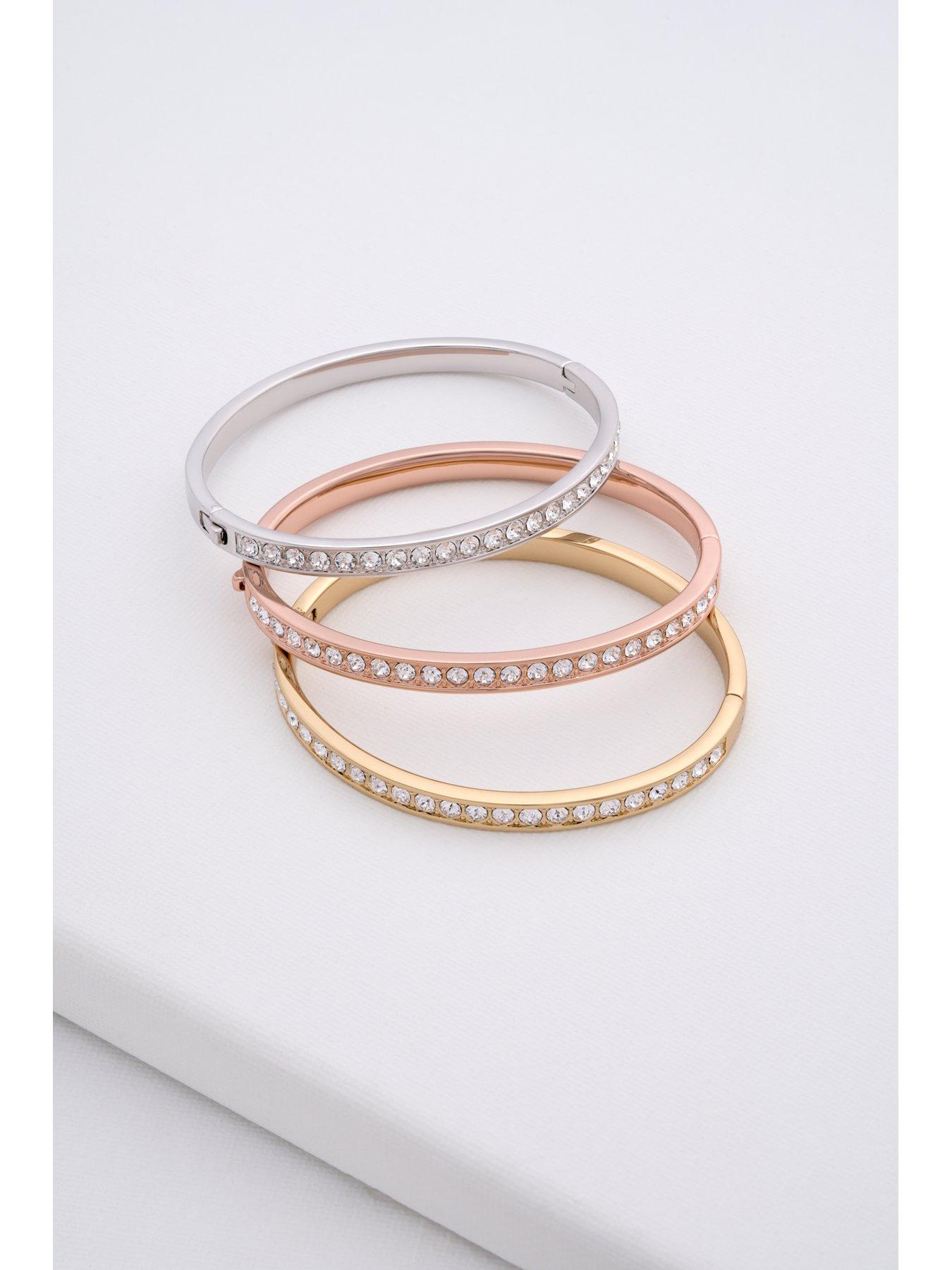 Image 6 of 6 of Ted Baker CLEMARA: Crystal Hinge Bangle Bracelet