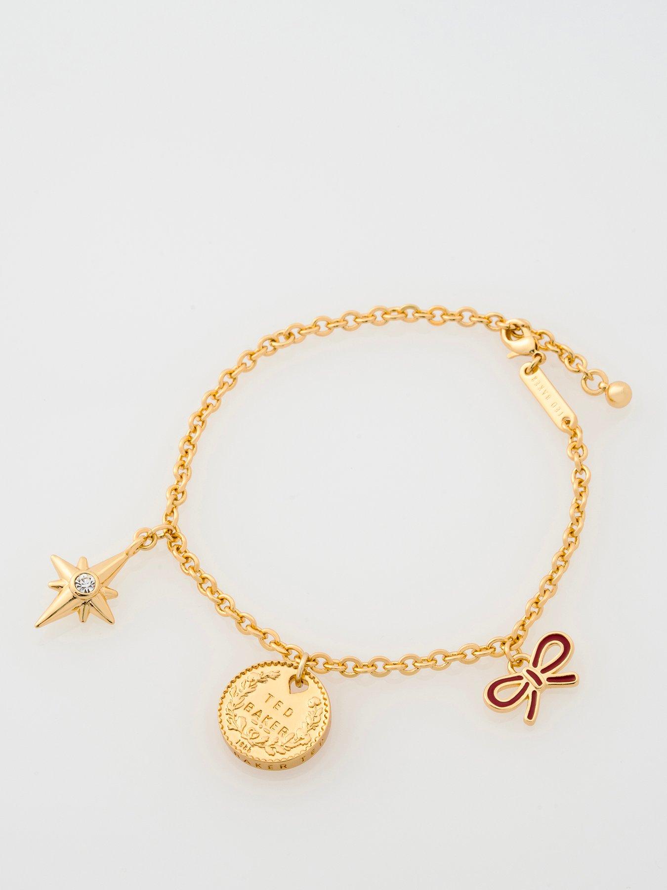 Ted Baker SIOBHAN: Multi Charm Adjustable Bracelet, Multi, Men