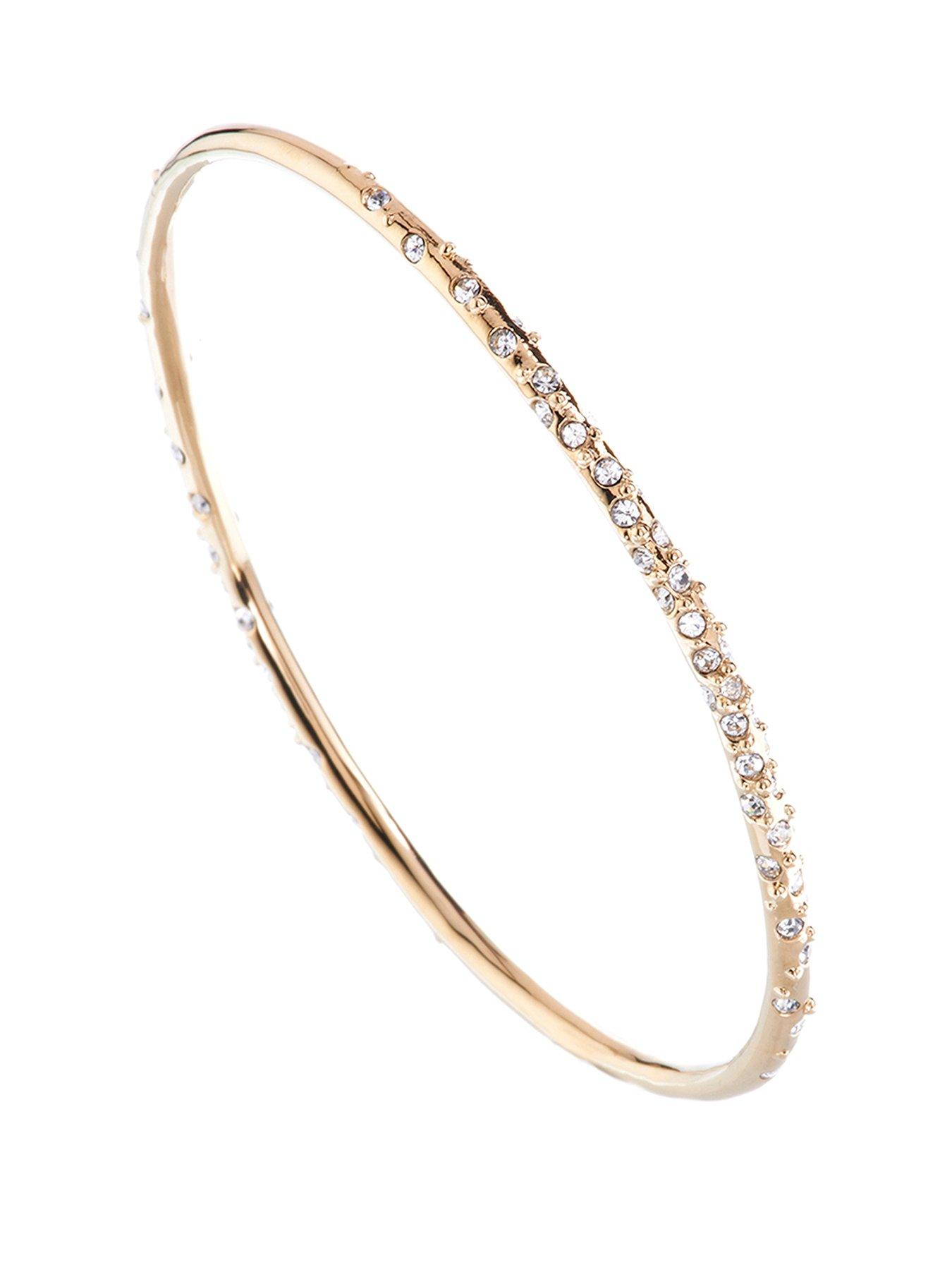 Image 1 of 5 of Karen Millen Crystal Sprinkle Bangle