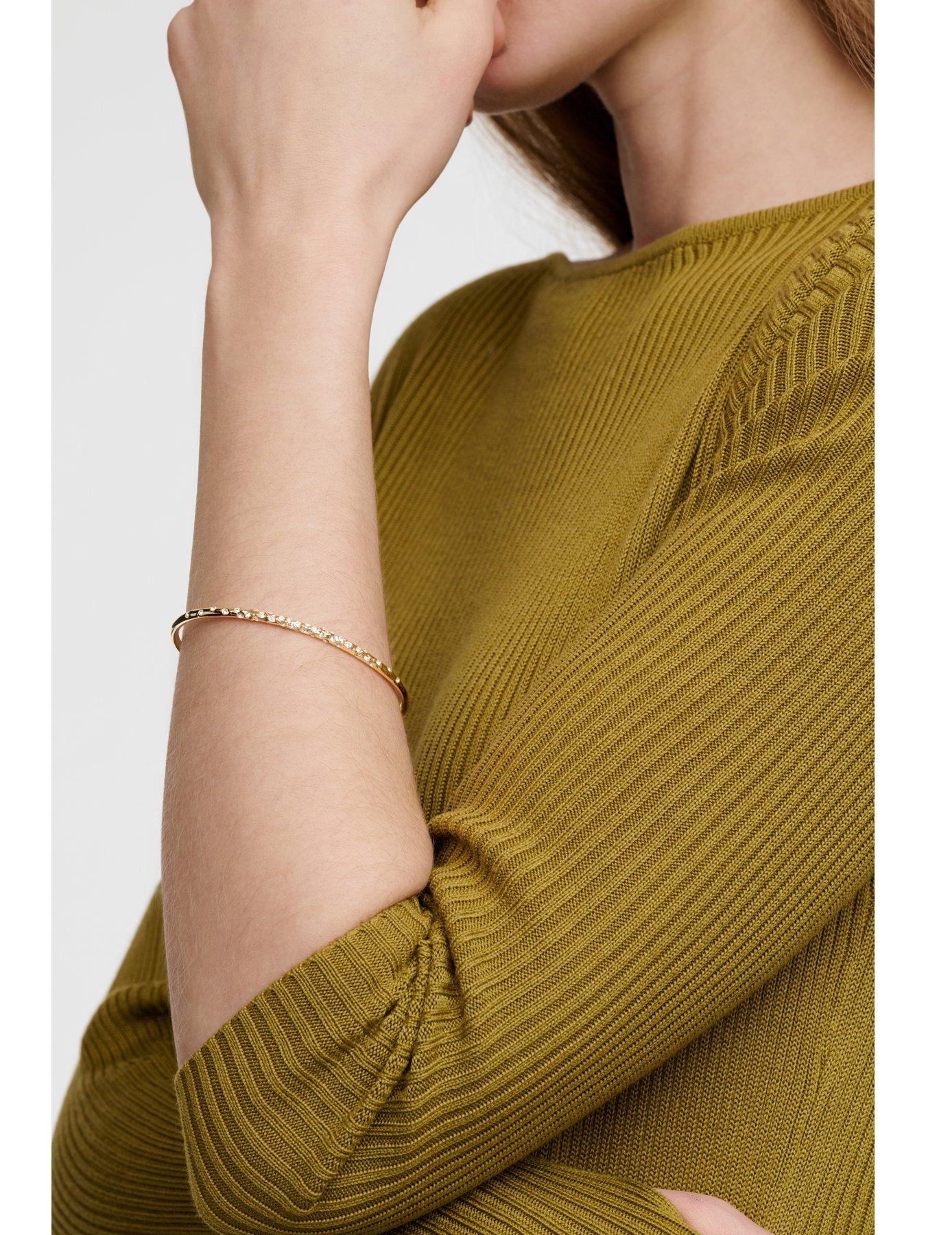 Image 4 of 5 of Karen Millen Crystal Sprinkle Bangle