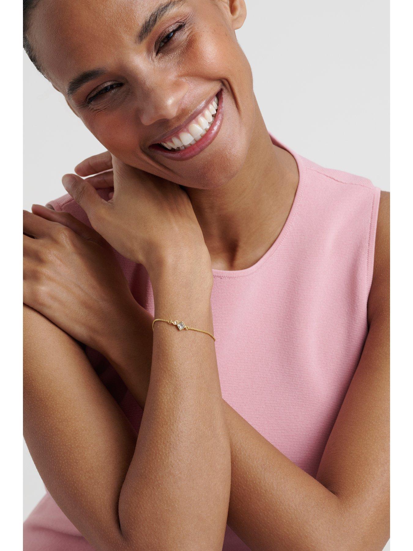 Image 3 of 3 of Ted Baker MILLIE: Mini Crystal Cluster Adjustable Bracelet