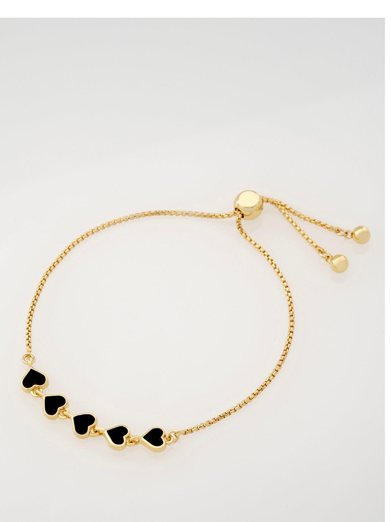 Ted Baker HARRIET: Enamel Heart Adjustable Bracelet, Multi, Men
