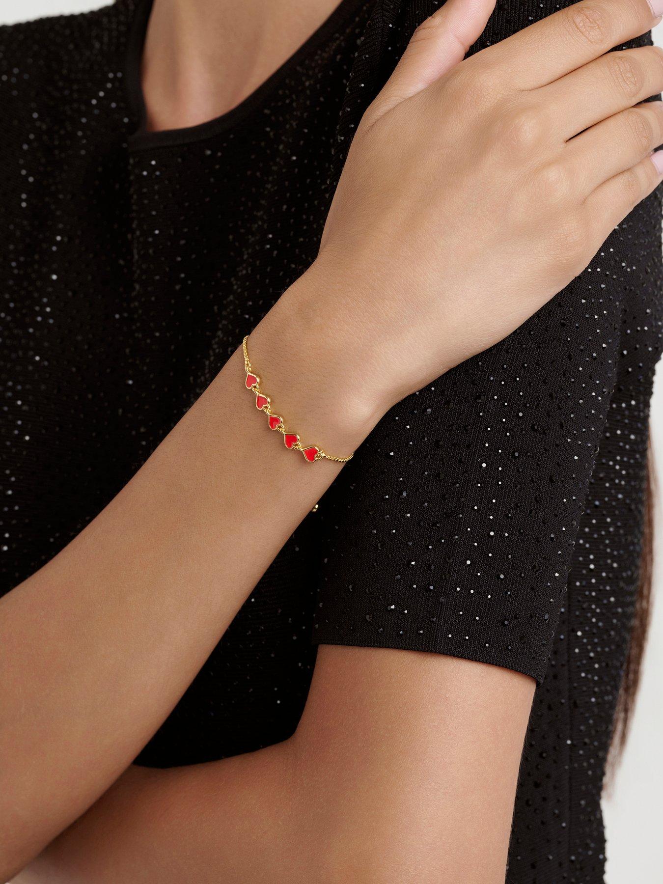 Image 4 of 6 of Ted Baker HARRIET: Enamel Heart Adjustable Bracelet