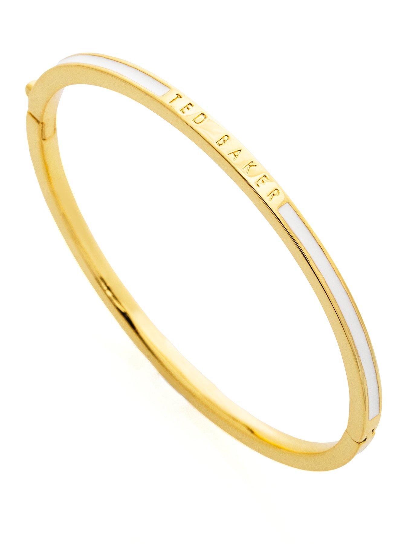 Image 1 of 7 of Ted Baker ROLEY: Classic Colour Enamel Slim Bangle Bracelet
