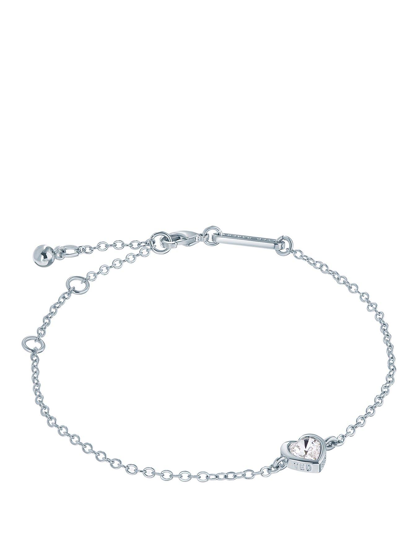 Ted Baker HANSAA: Crystal Heart Adjustable Bracelet