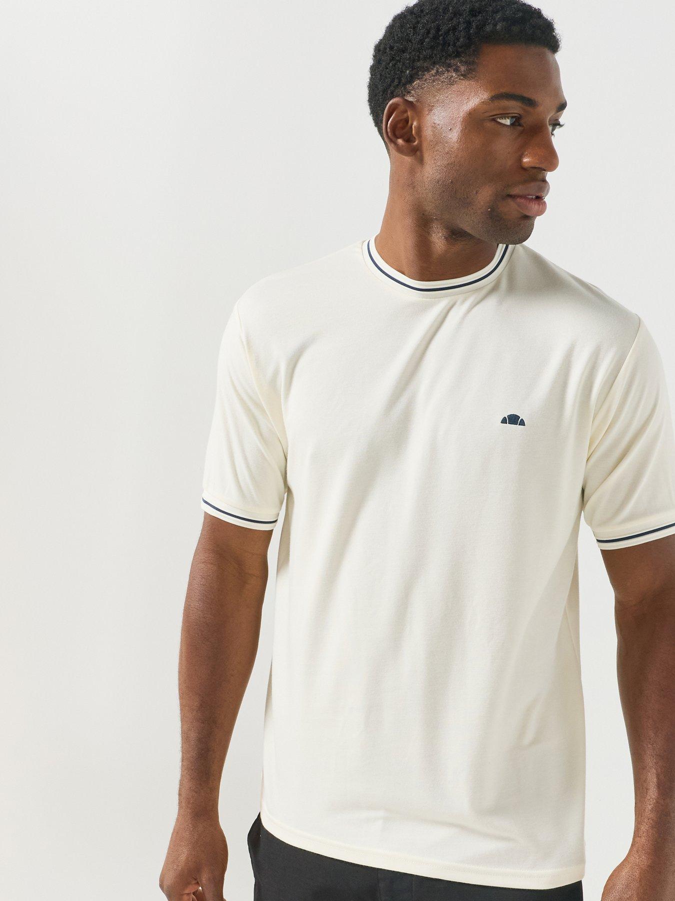 Image 1 of 6 of Ellesse Mens Biagia Tee - Cream