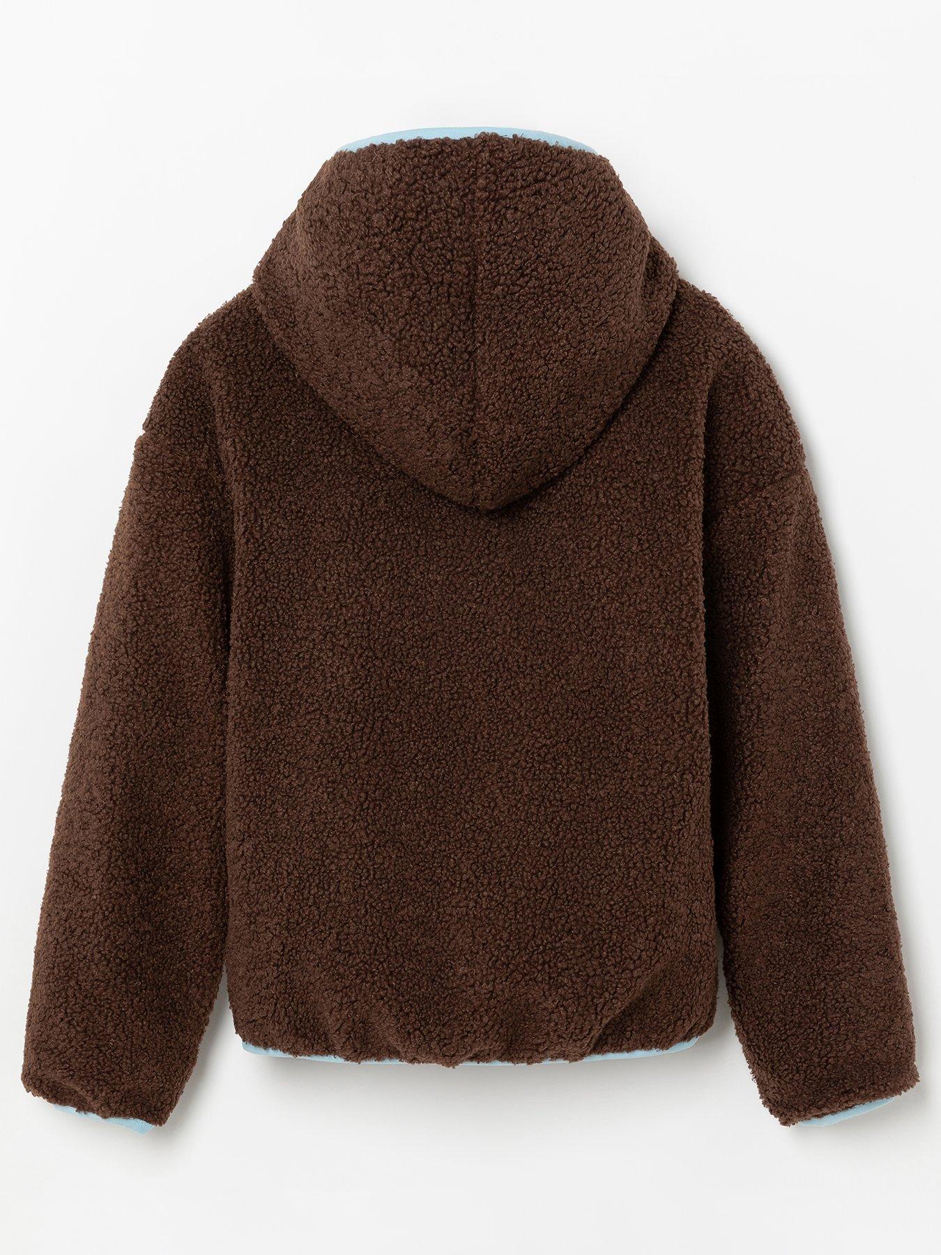Image 2 of 4 of Ellesse Junior Nell'Oro Full Zip Hoodie - Brown