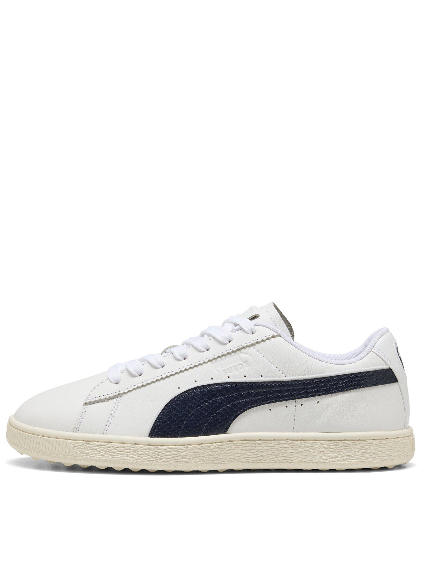 Puma Mens Golf Suede G Shoes - White