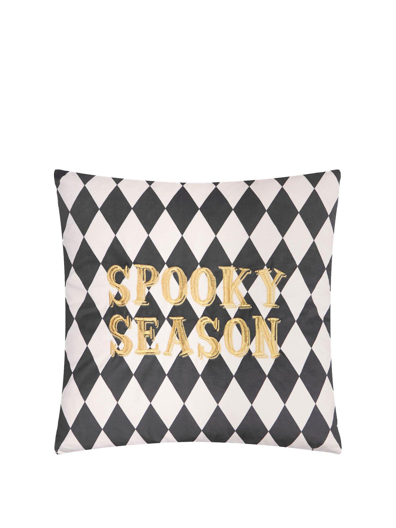 Image 2 of 5 of Furn Spooky Season 45x45 Polyester Cushion Gold/mono