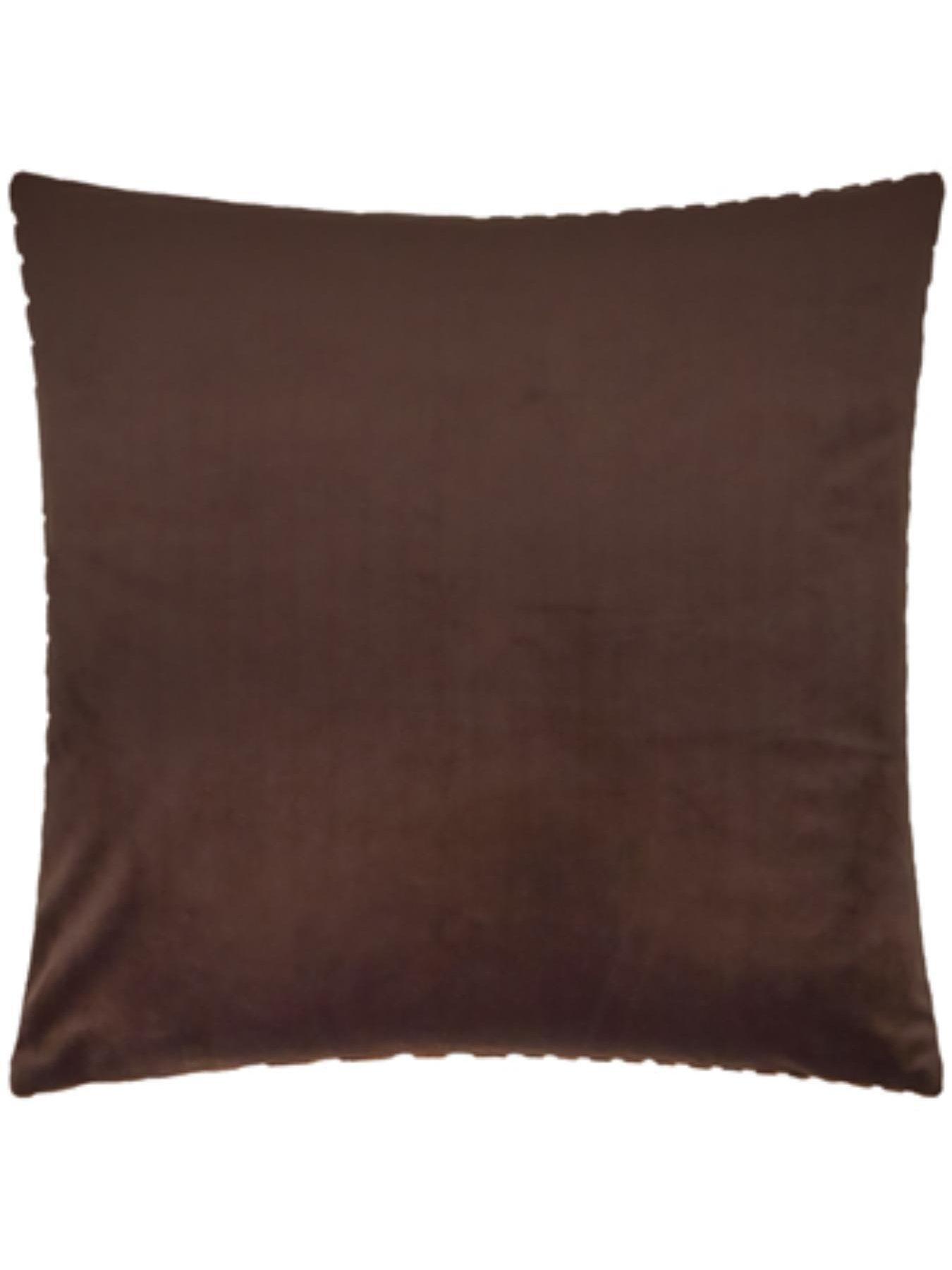 Image 3 of 3 of Paoletti Evoke 55x55 Polyester Cushion Chocolate