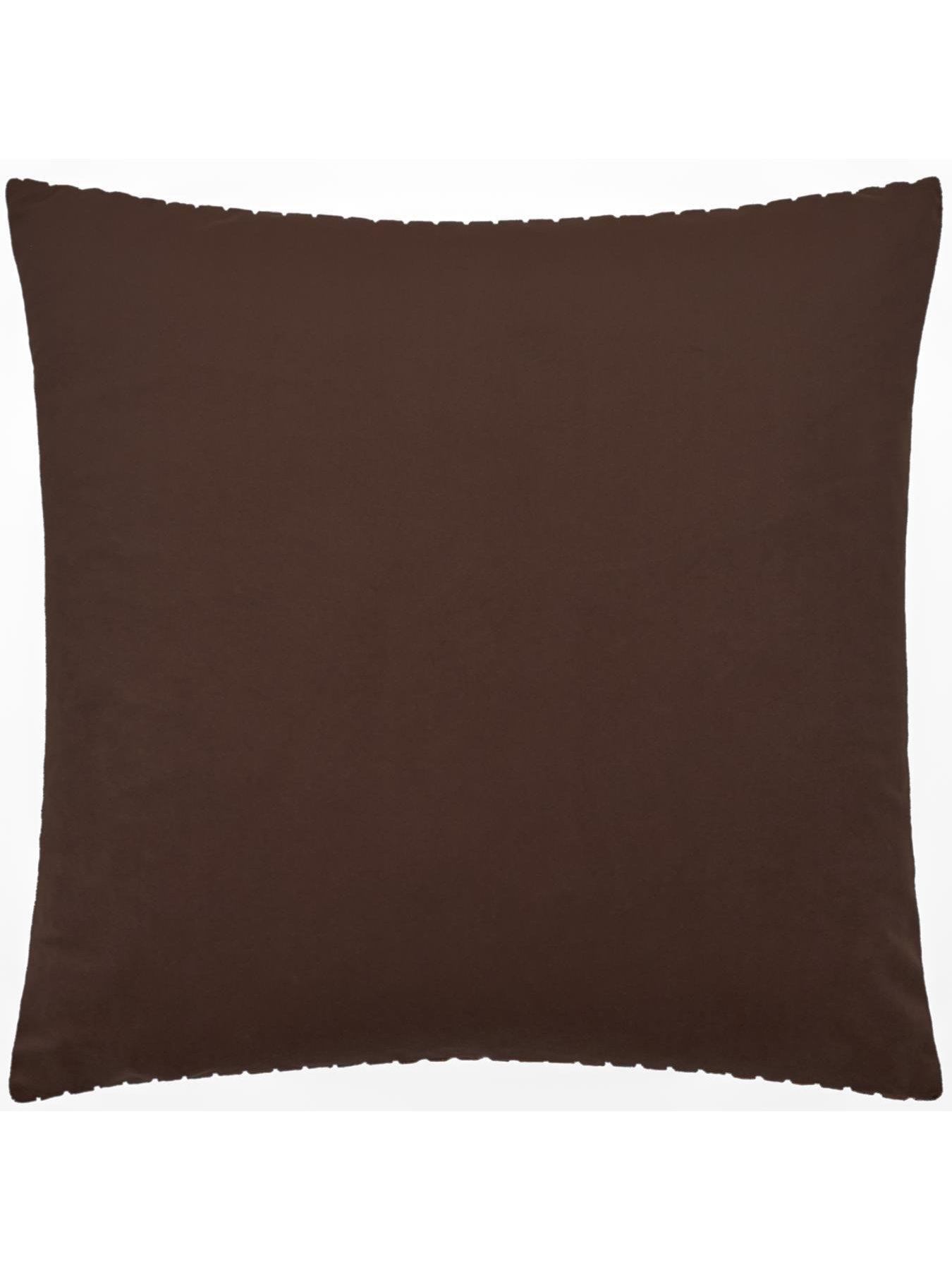 Image 3 of 3 of Paoletti Savoy Stripe 50x50 Polyester Cushion Chocolate