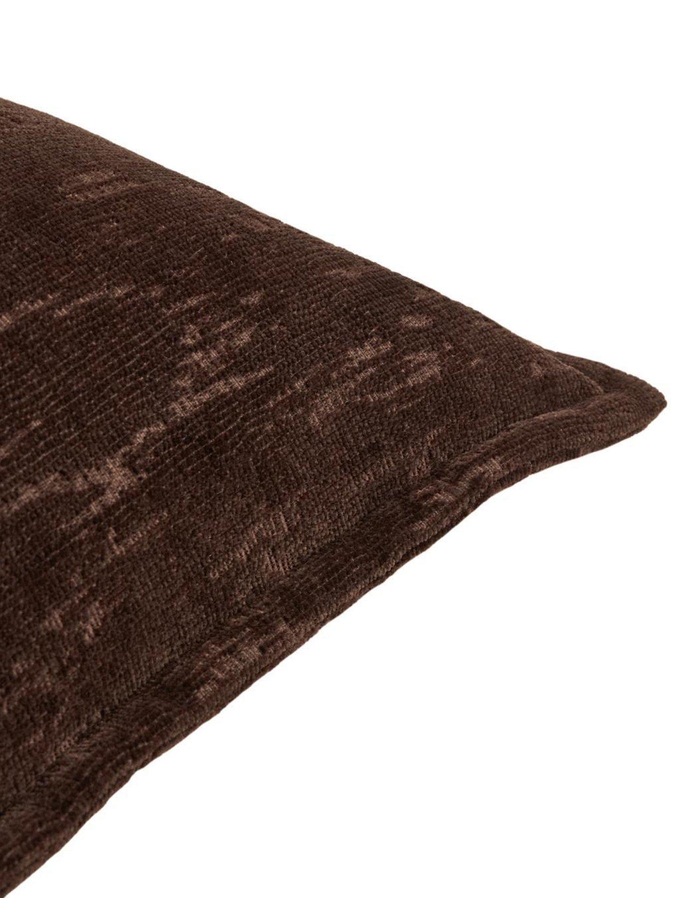 Image 3 of 3 of Paoletti Aurelio Chenille 45x45 Polyester Cushion Chocolate