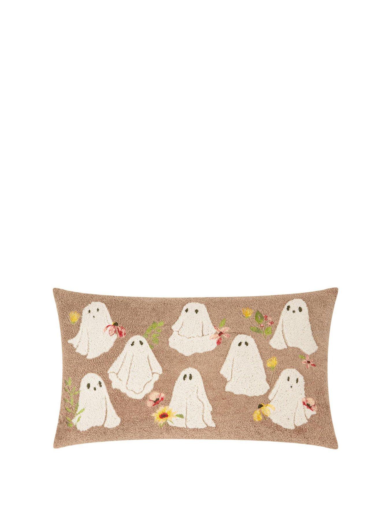 Image 2 of 4 of Furn Bootanical Ghost 30x50 Polyester Cushion Natural
