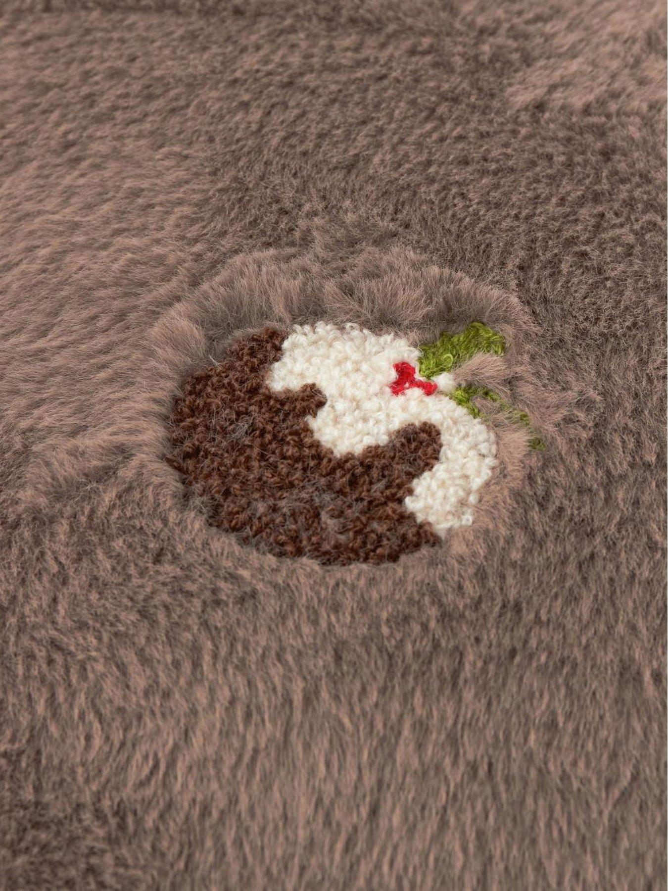 Image 3 of 4 of Furn Festive Puddings  45x45 Polyester Cushion Mocha
