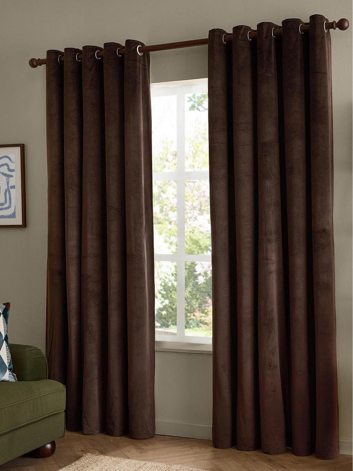 Furn The Ultimate Velvet Blackout Eyelet Curtains