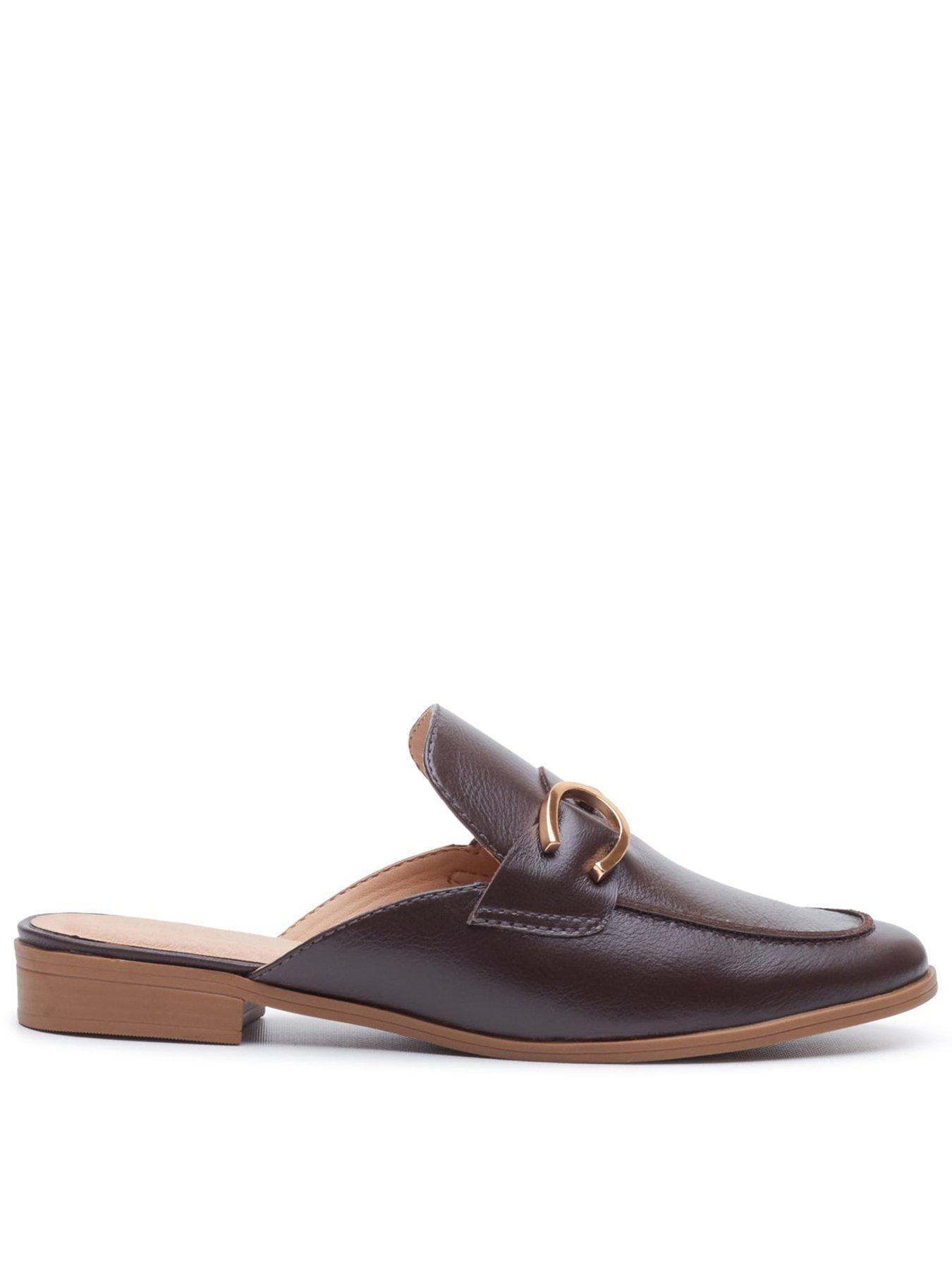 Hush Puppies (, ) Calla Leather Women's Chocolate Mules - Image 4