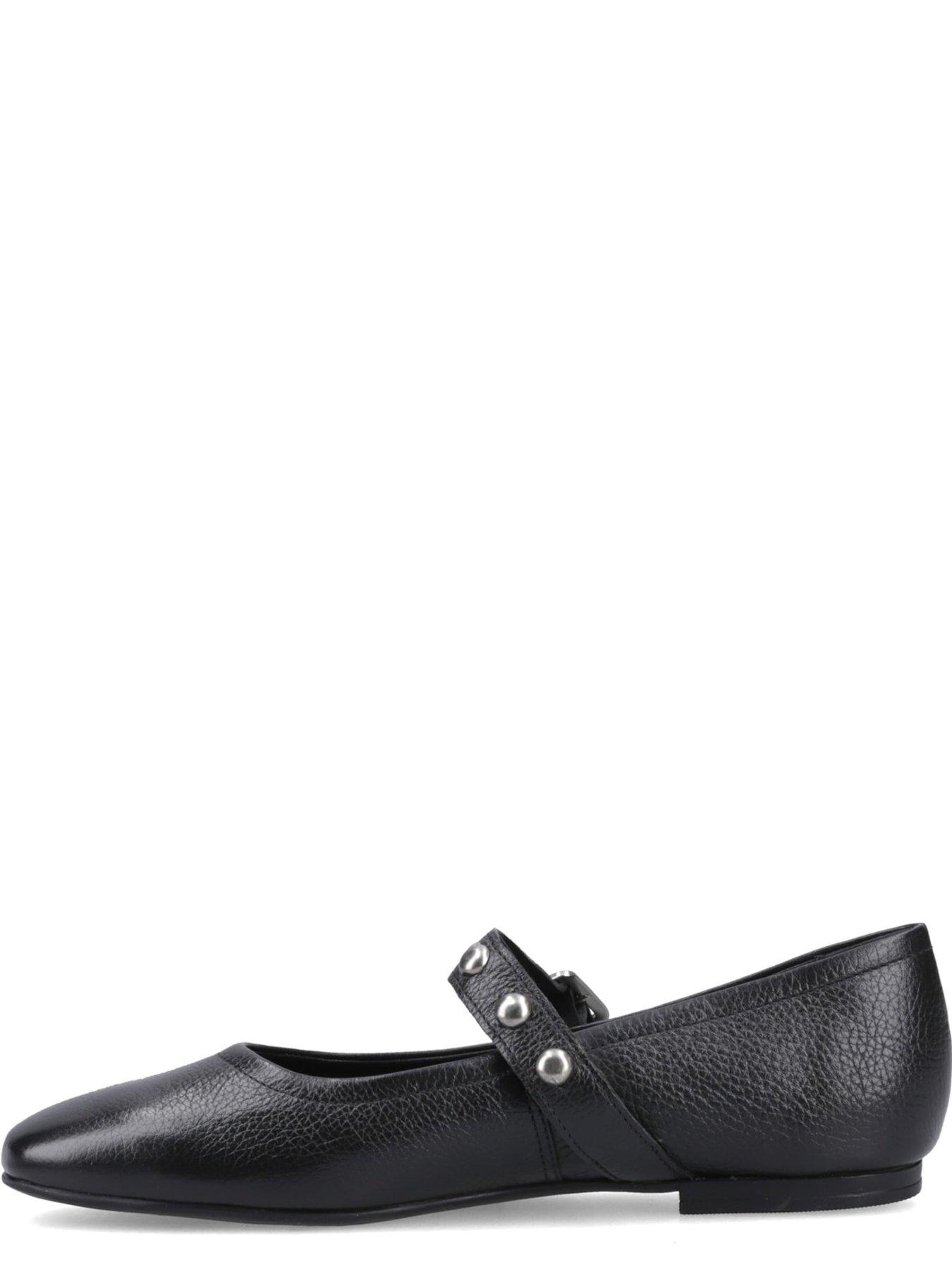 Image 4 of 5 of Hush Puppies Charlene Stud Ballerina - Black