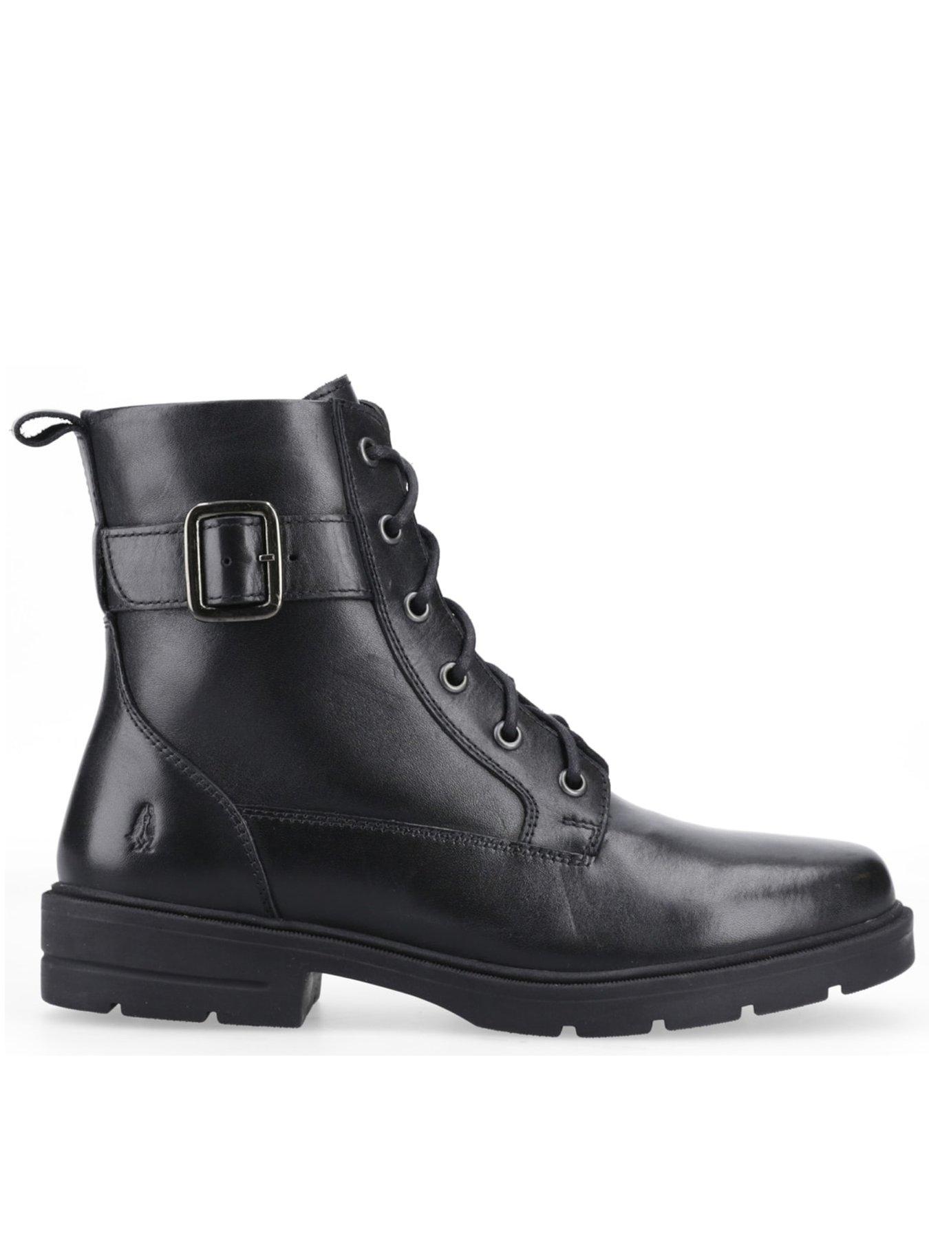 Hush Puppies Teagan Biker Boots - Black