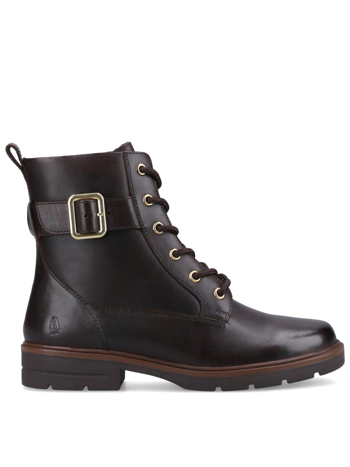 Hush Puppies Teagan Biker Boot, Brown, Size 5, Women