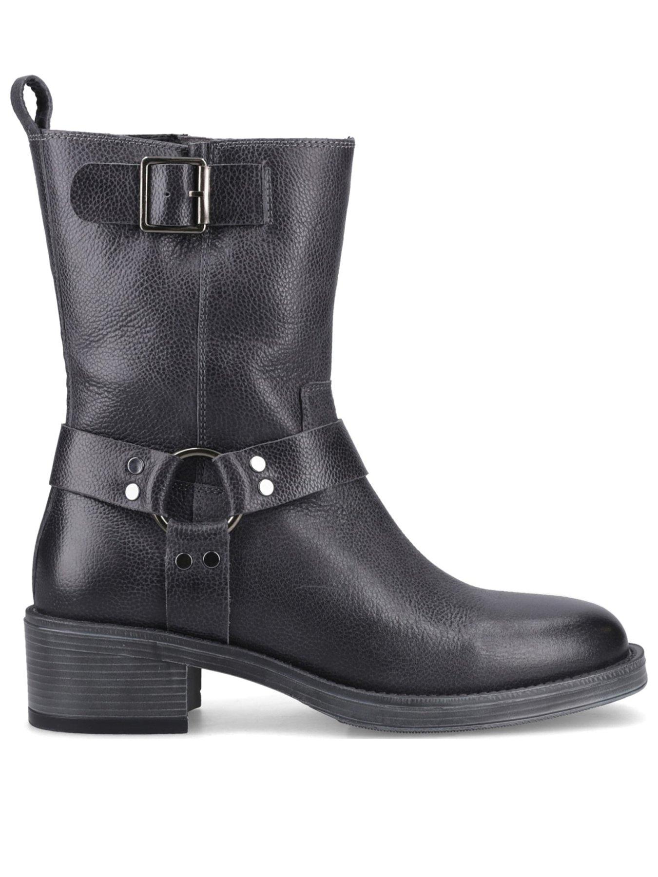 Hush Puppies Women's Black Althea Buckle Boot In Size 8 - Image 4