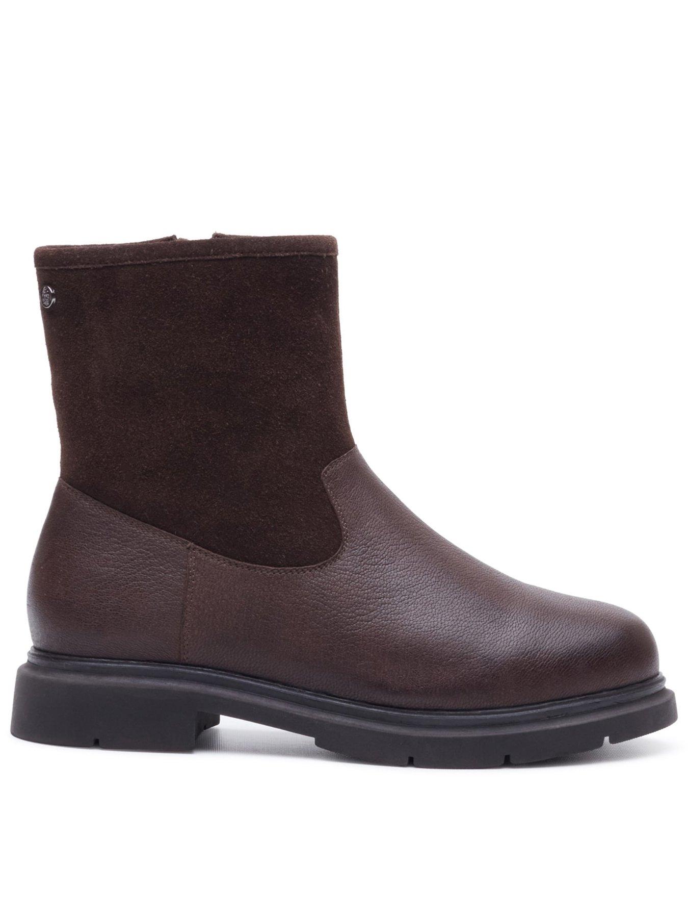Hush Puppies Women's Brown Charlotte Boot Ankle Boots - Size 8 - Image 2
