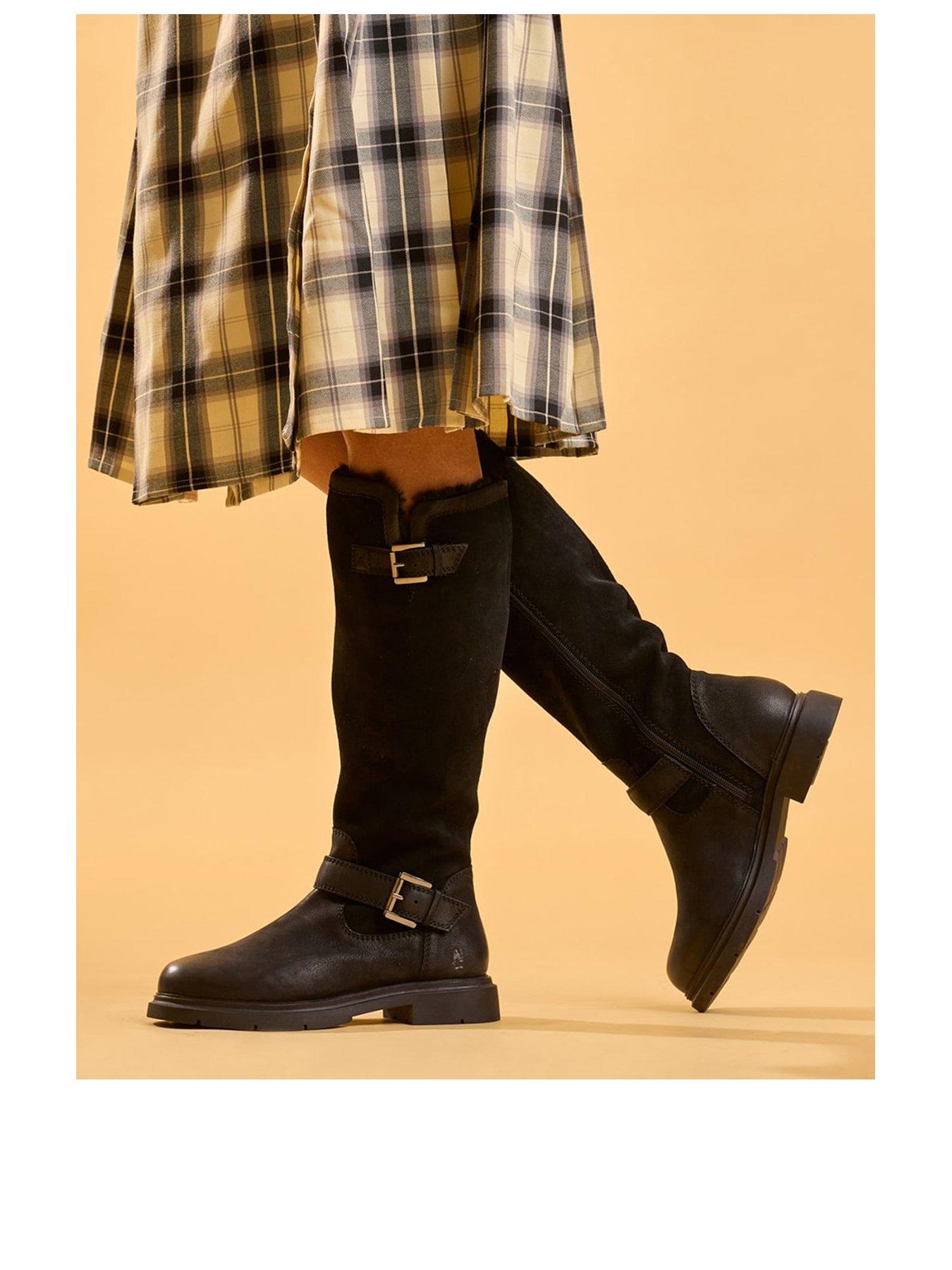 Image 2 of 6 of Hush Puppies Cressida Long Boot - Black