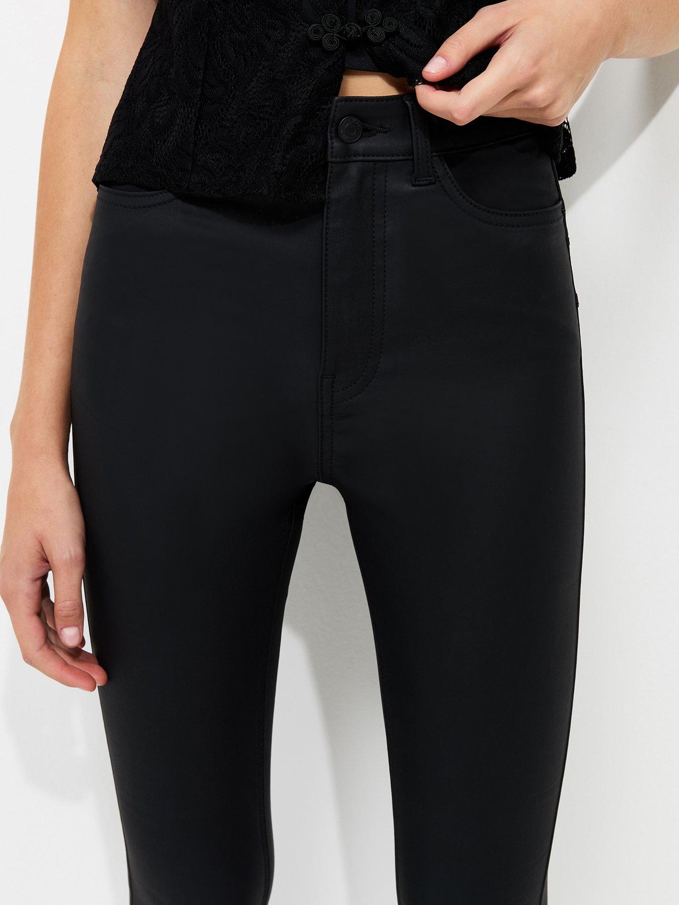 Image 6 of 6 of New Look Black Coated Jenna Skinny Leg Jeans