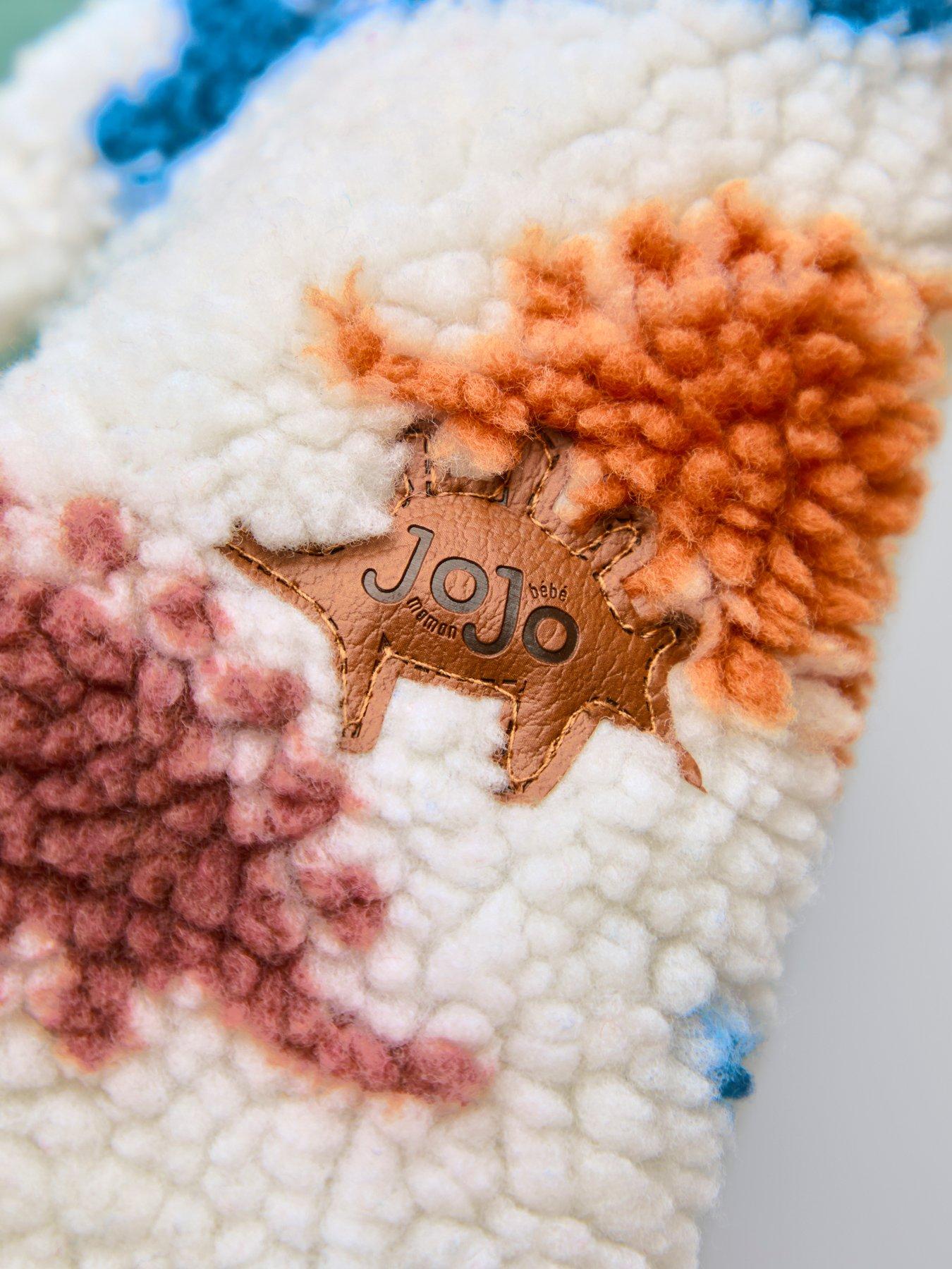 Image 7 of 7 of JoJo Maman Bebe Toddler Boys Stegosaurus Hooded Teddy Borg Jacket - Beige