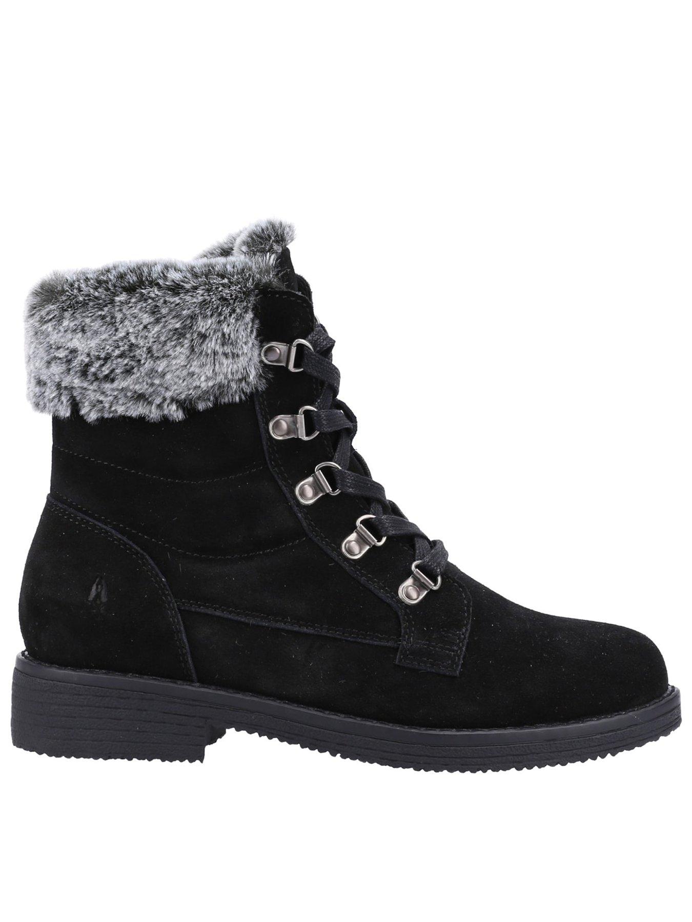 Hush Puppies Women's Florence Wide Fit Boot in Black | Size: 4 - Image 5