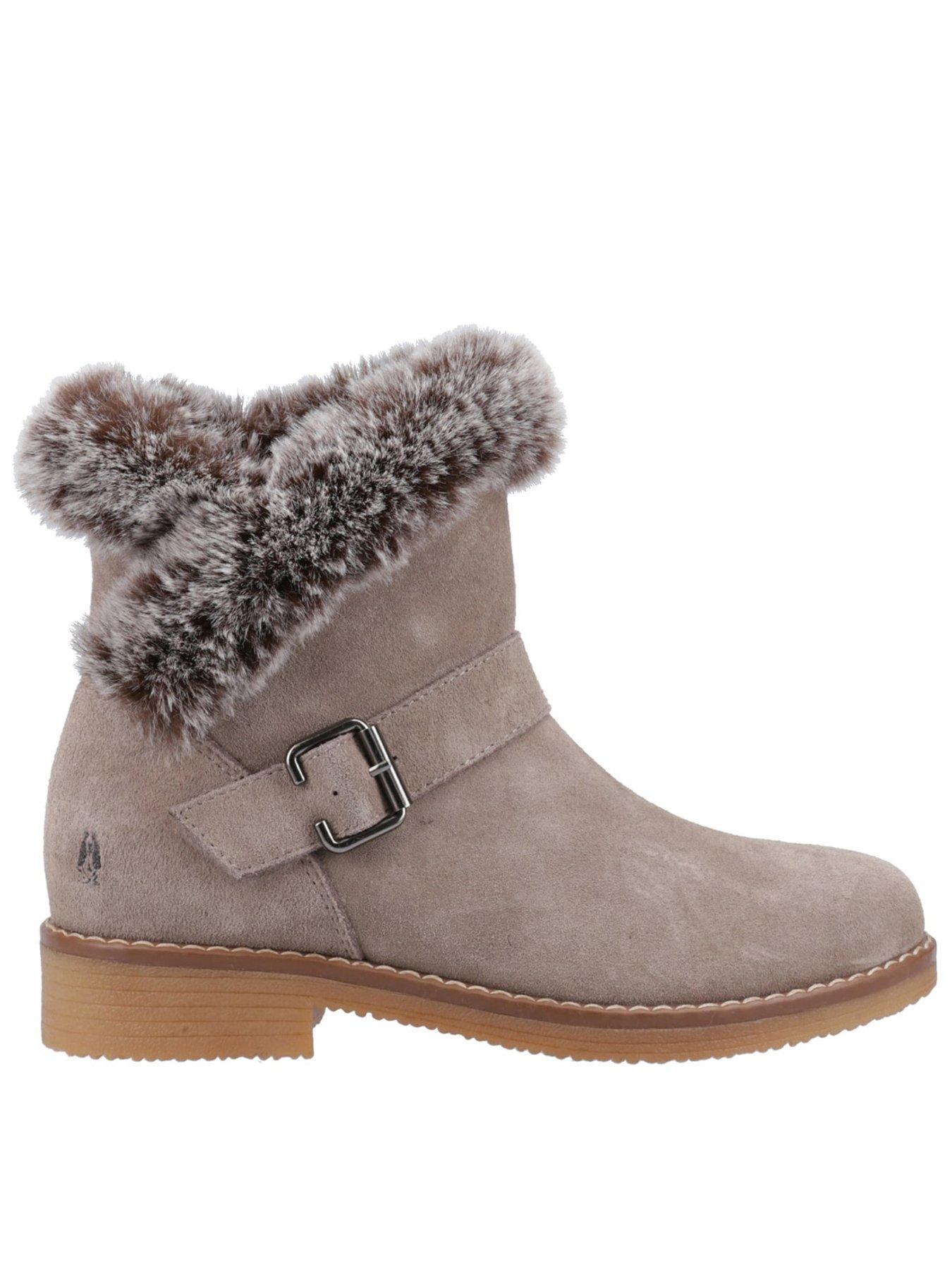 Hush Puppies Hannah Wide Boot, Brown, Size 8, Women