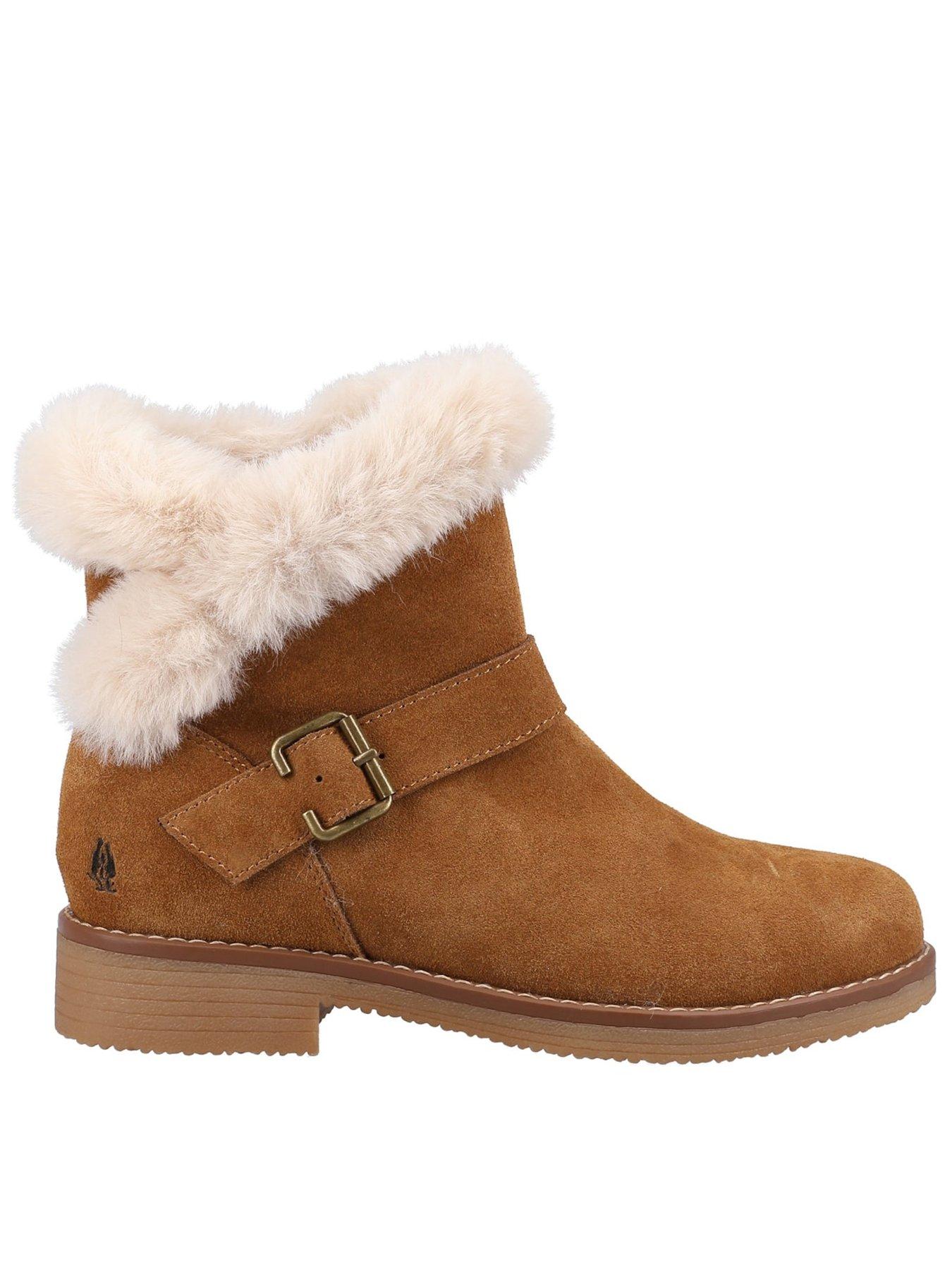 Hush Puppies Hannah Wide Boots - Brown