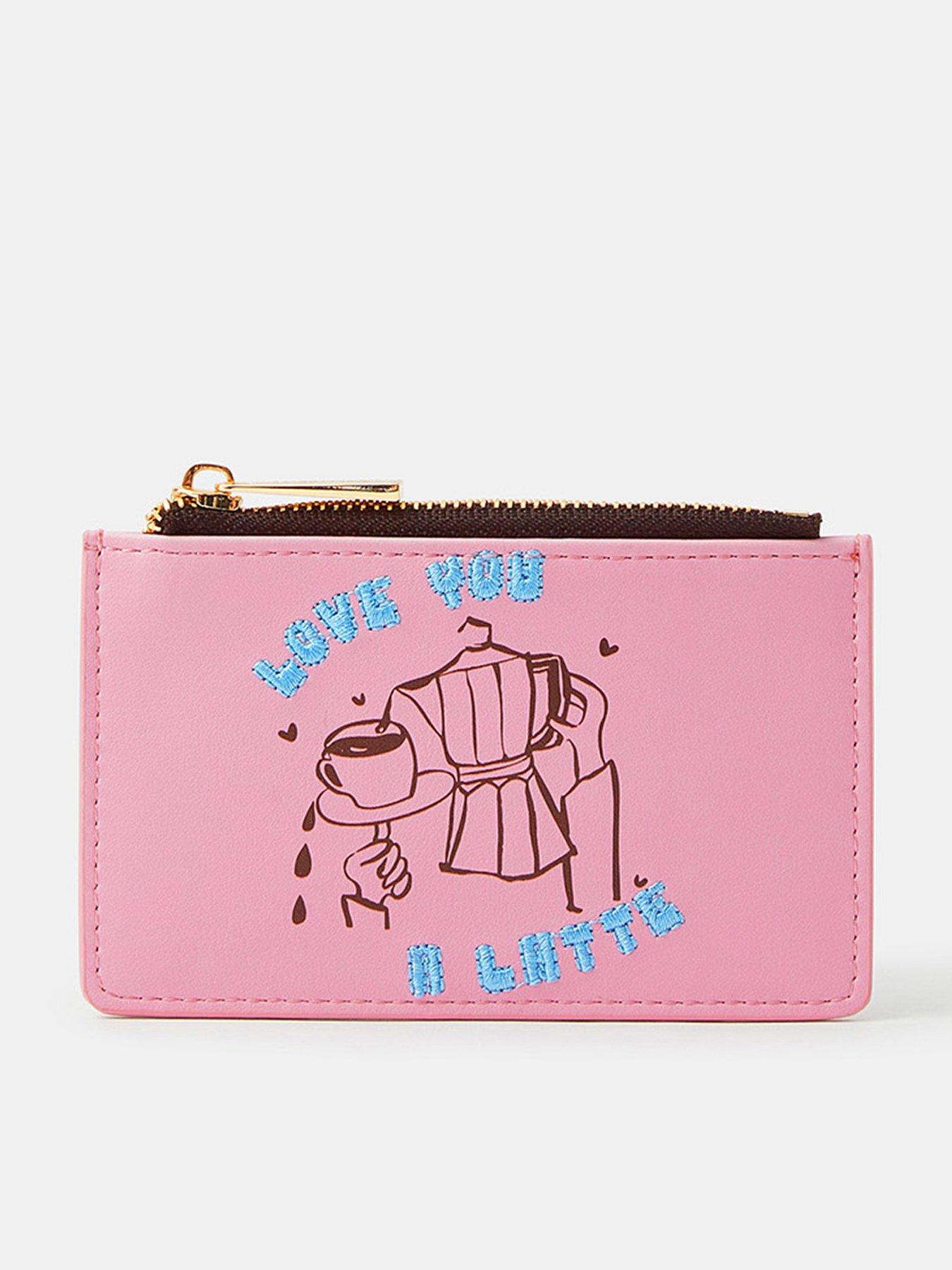 Accessorize Love You A Latte Cardhold - Pink