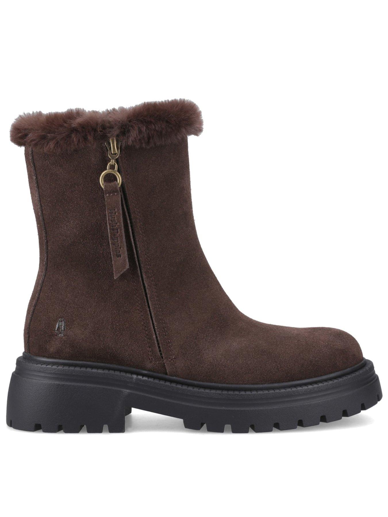 Hush Puppies Rosalind Boot, Brown, Size 8, Women