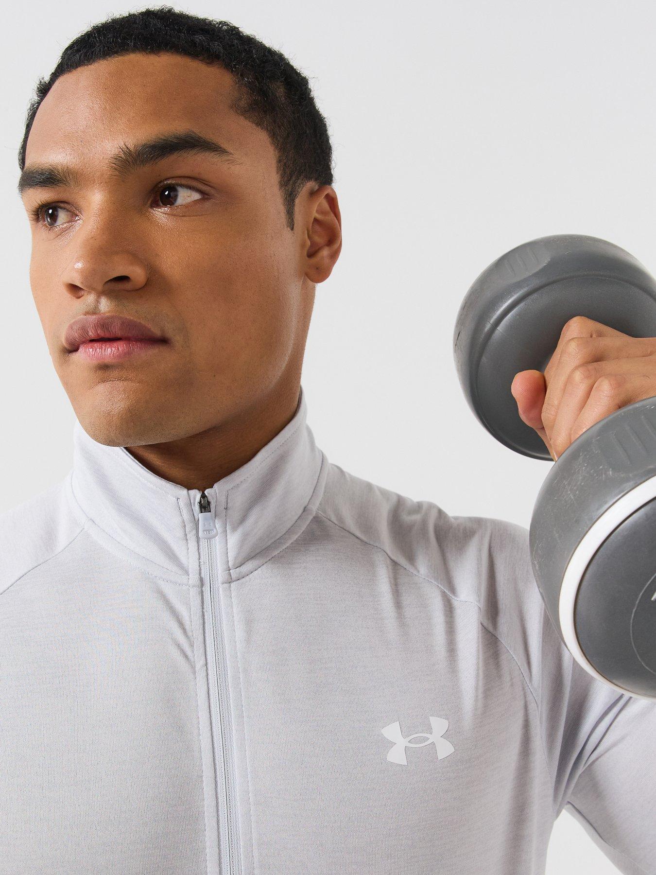 Image 4 of 6 of UNDER ARMOUR Mens Training Tech 2.0 1/2 Zip - Grey