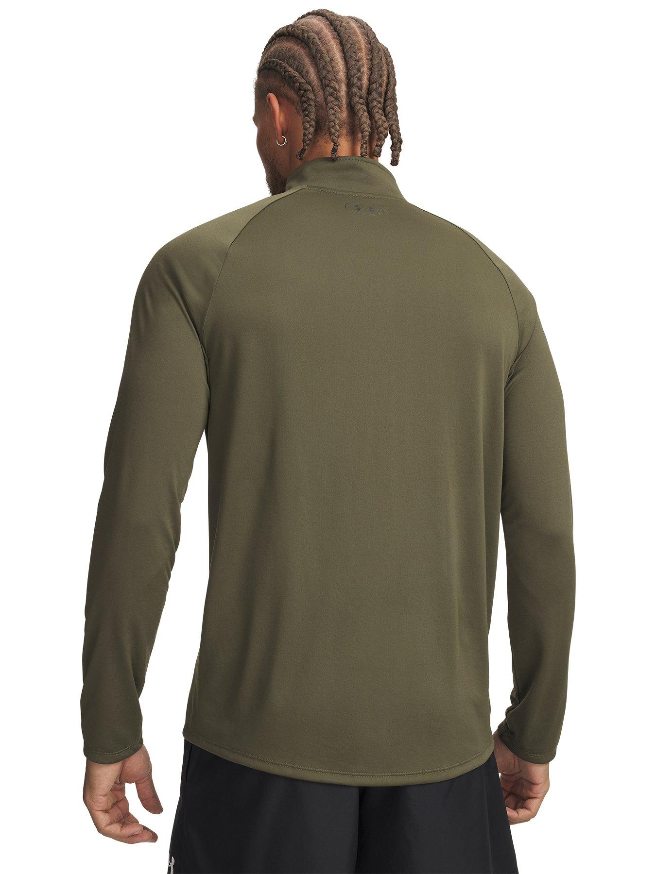 Image 2 of 3 of UNDER ARMOUR Mens Training Tech 2.0 1/2 Zip - Green