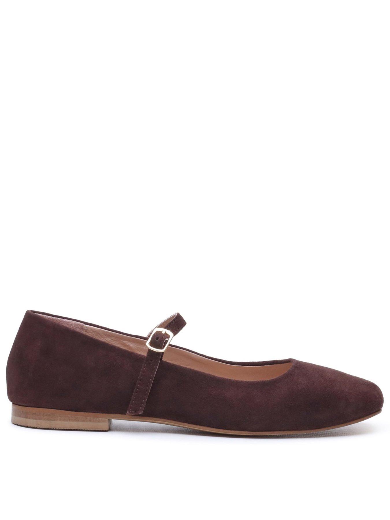 Hush Puppies Pasha Suede Ballerina, Brown, Size 6, Women