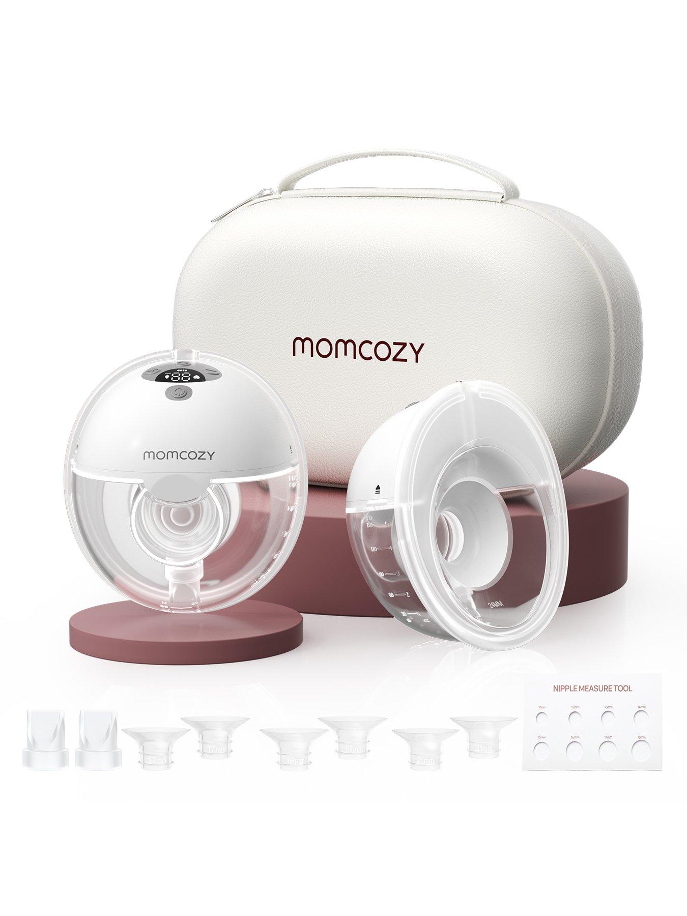 Momcozy M5 Smart Wearable Electric Breast Pump Double-Gray, Grey