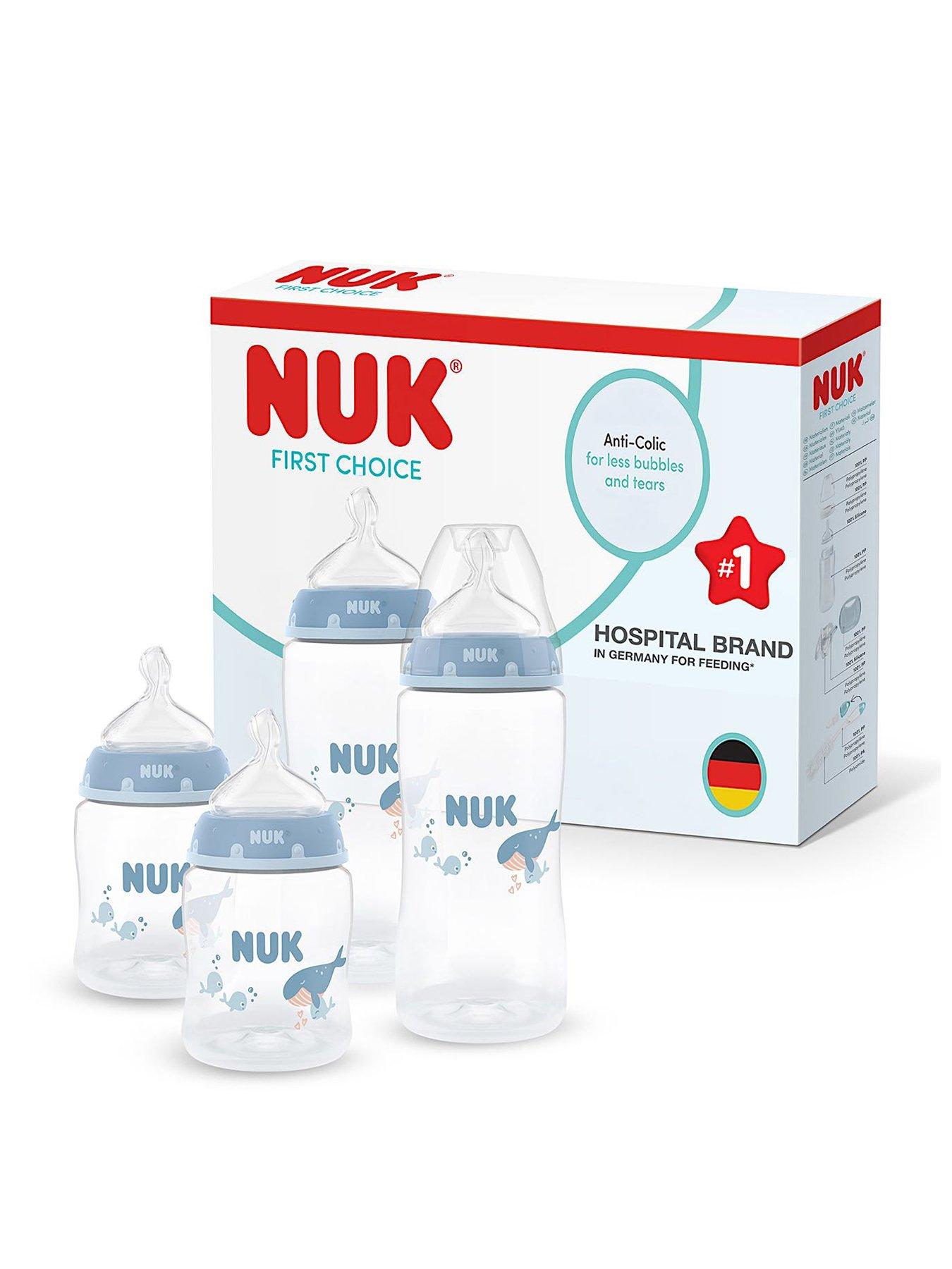 Image 2 of 7 of Nuk FIRST CHOICE 4 PACK BOTTLE SET- BOYS