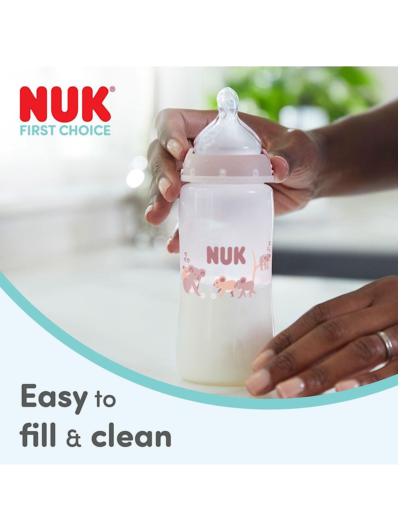 Image 6 of 7 of Nuk FIRST CHOICE 4 PACK BOTTLE SET- BOYS